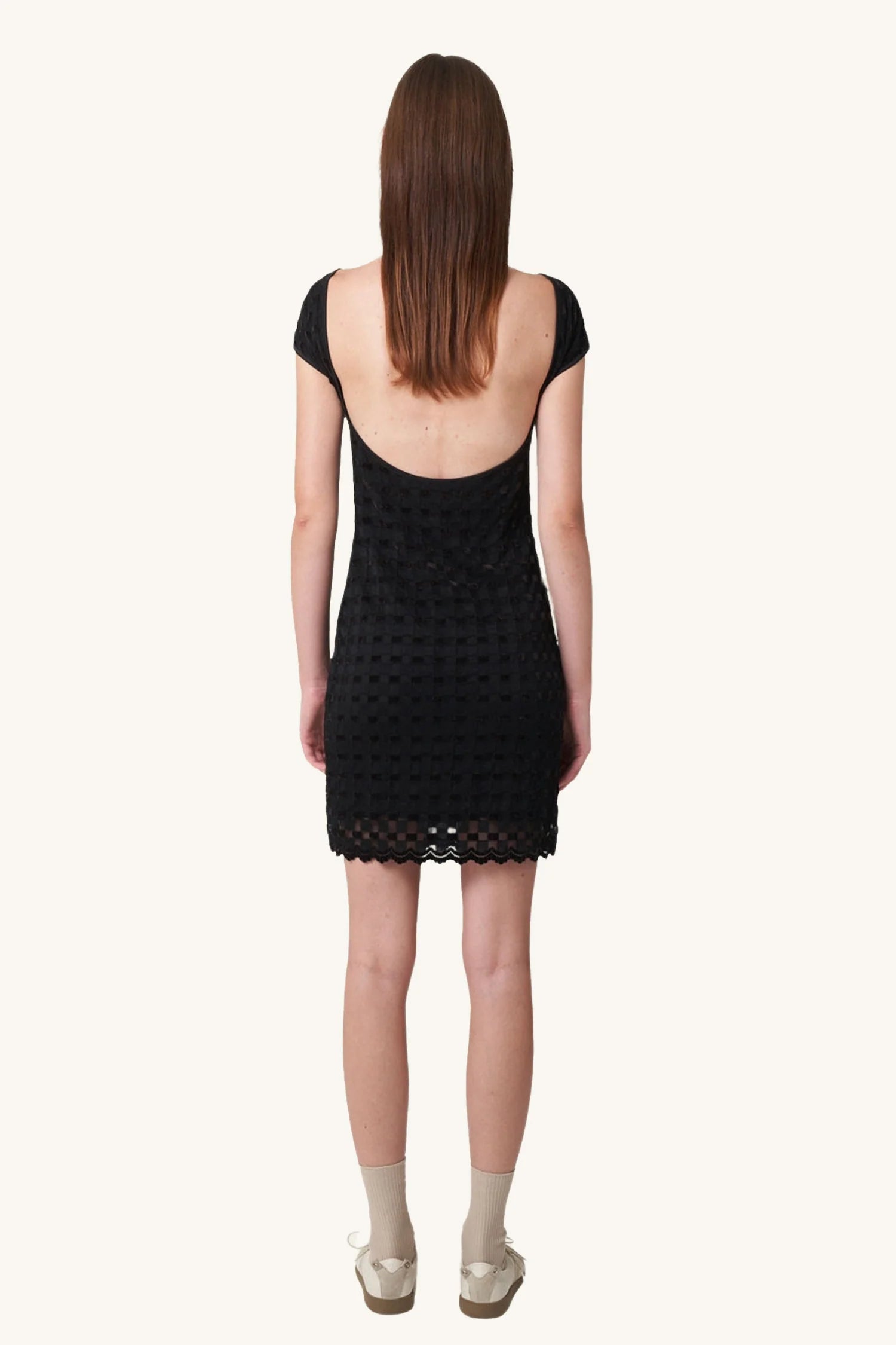 Find Me Now - Harmony Checkered Mini Dress - Black Harmony