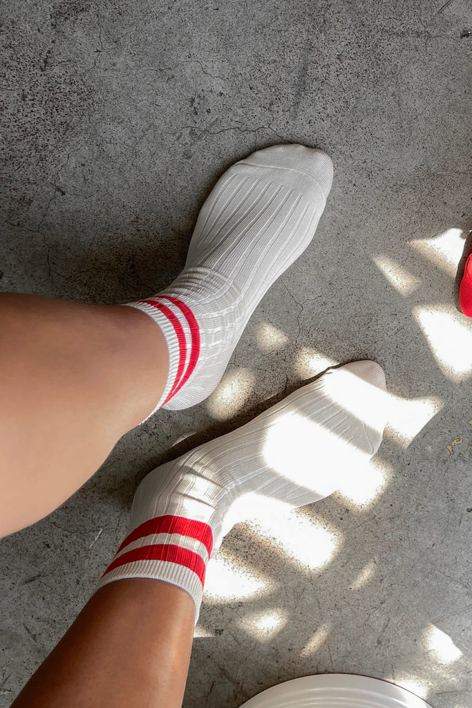 Le Bon Shoppe - Her Varsity Socks - Red