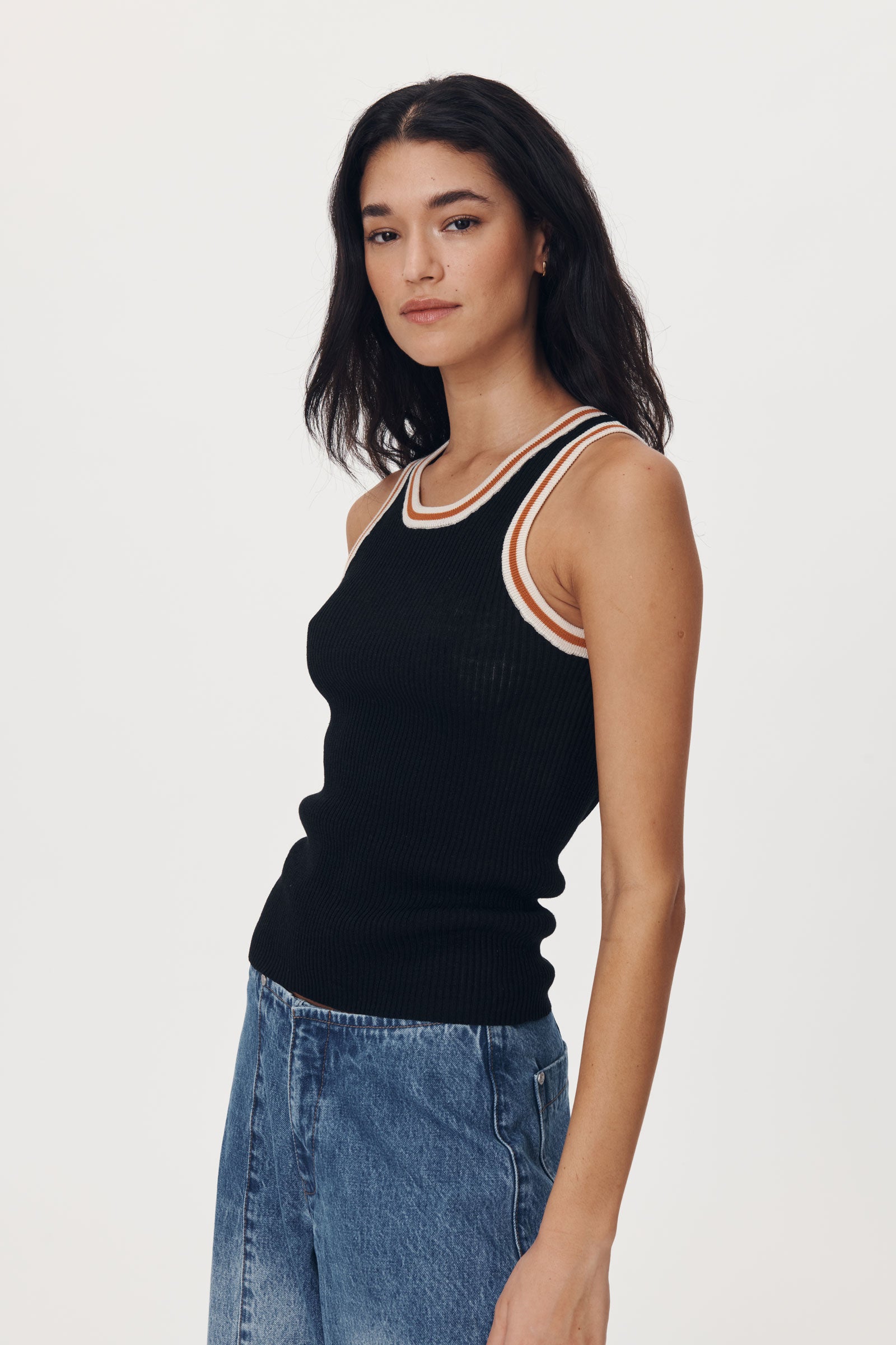 ROWIE - Hubert Knit Tank - Noir