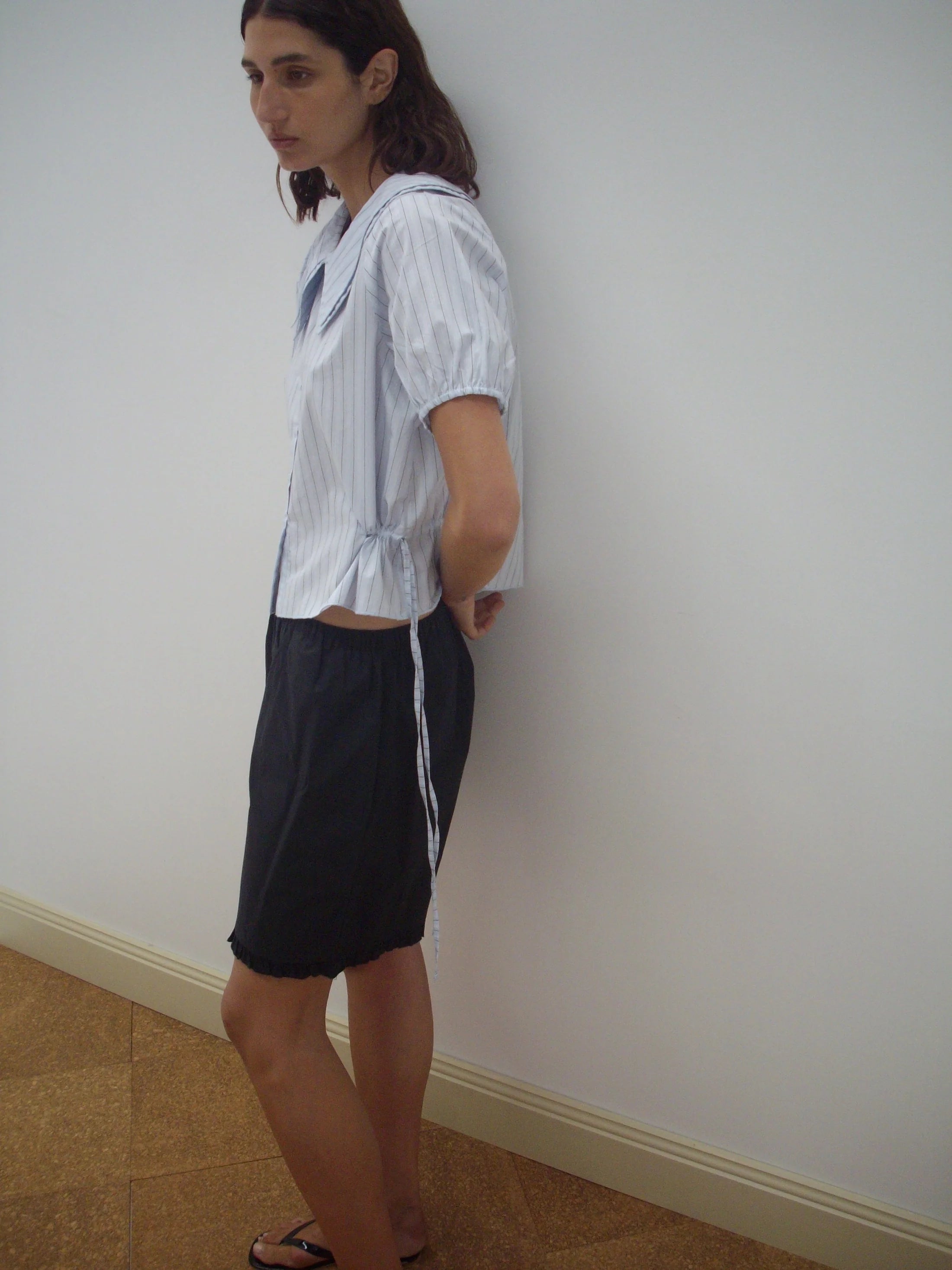 Deiji Studios - Double Collar Shirt - Mineral Stripe