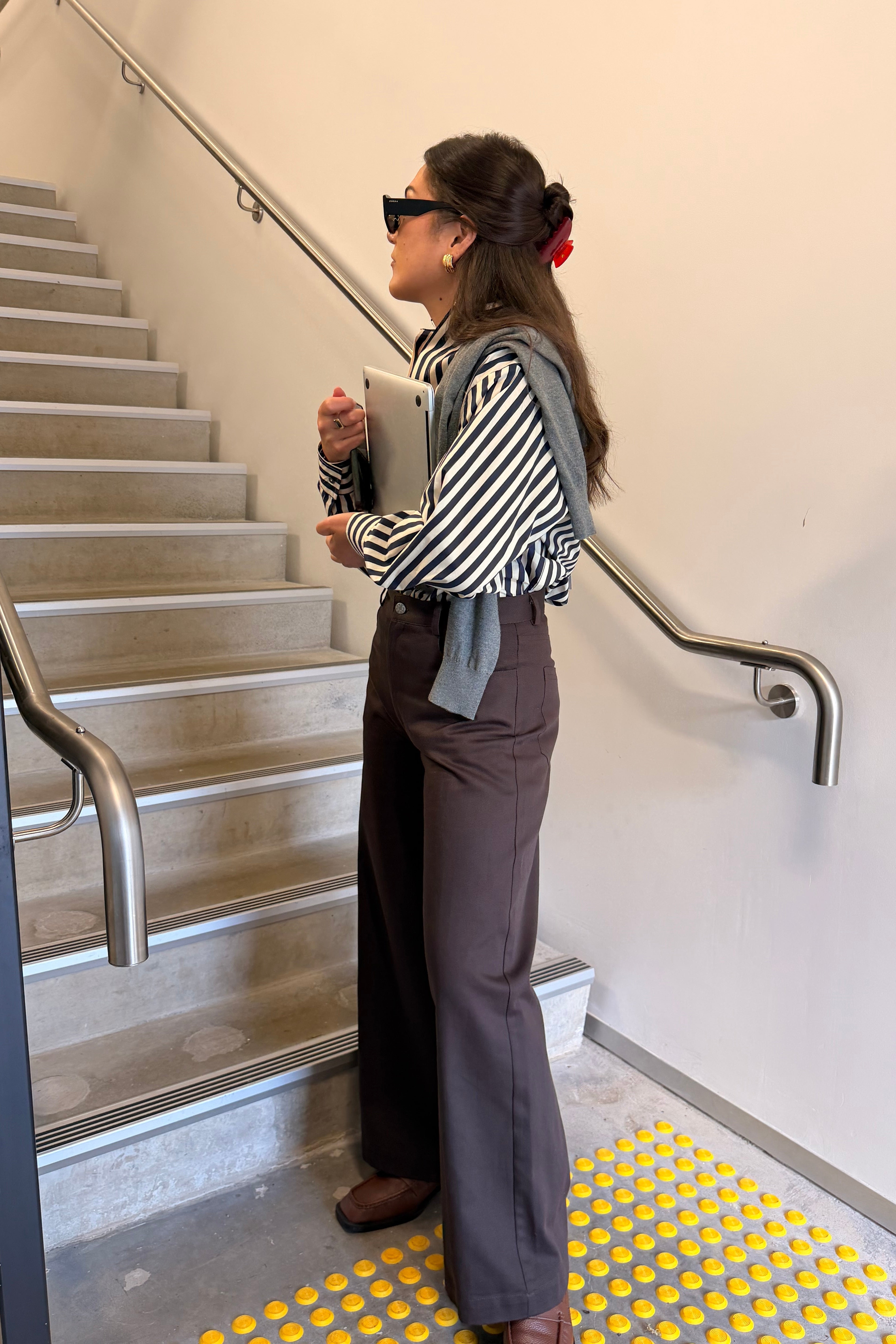 Ricochet - Arthur Shirt - Ink + Clotted Cream