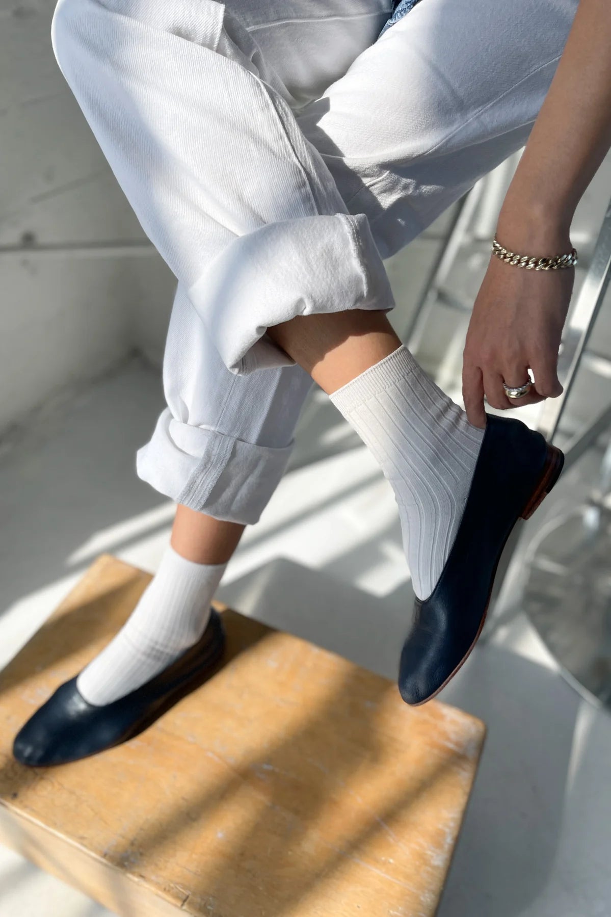 Le Bon Shoppe - Her Socks - Classic White