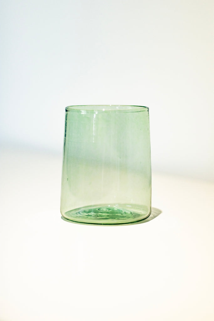 Monmouth Glass - Square Cup - Spring Green
