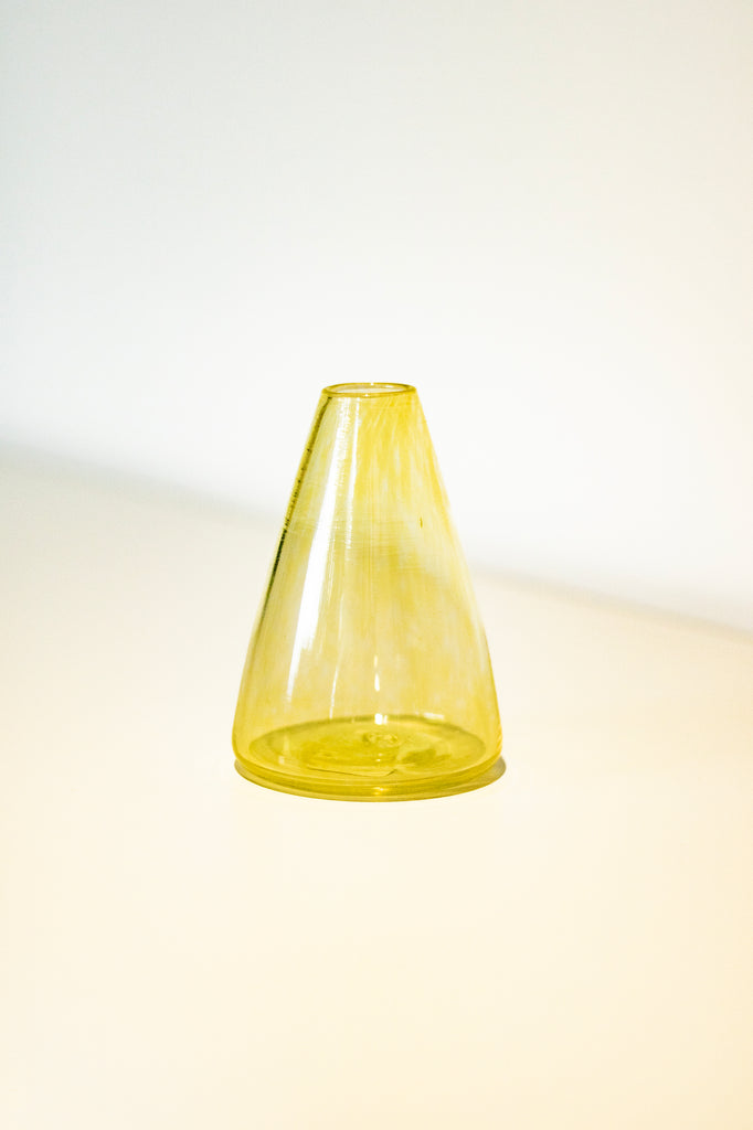 Monmouth Glass - Conical Bud Vase - Lemon