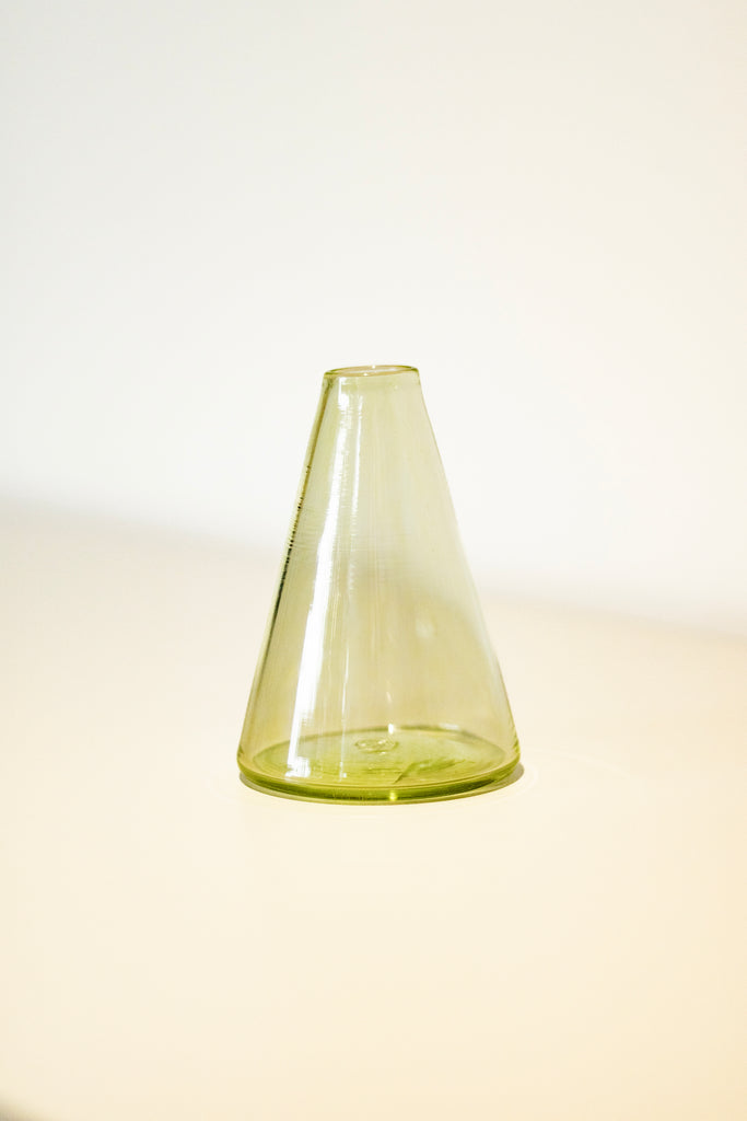 Monmouth Glass - Conical Bud Vase - Olive
