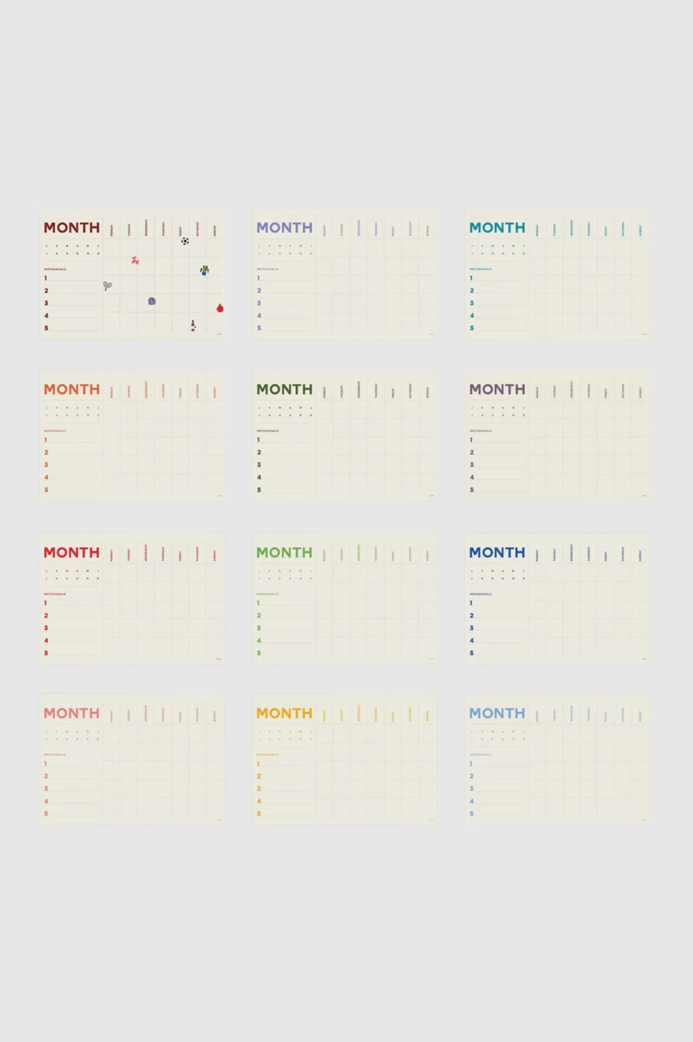 Lettuce - 2025 Monthly Planner - A2