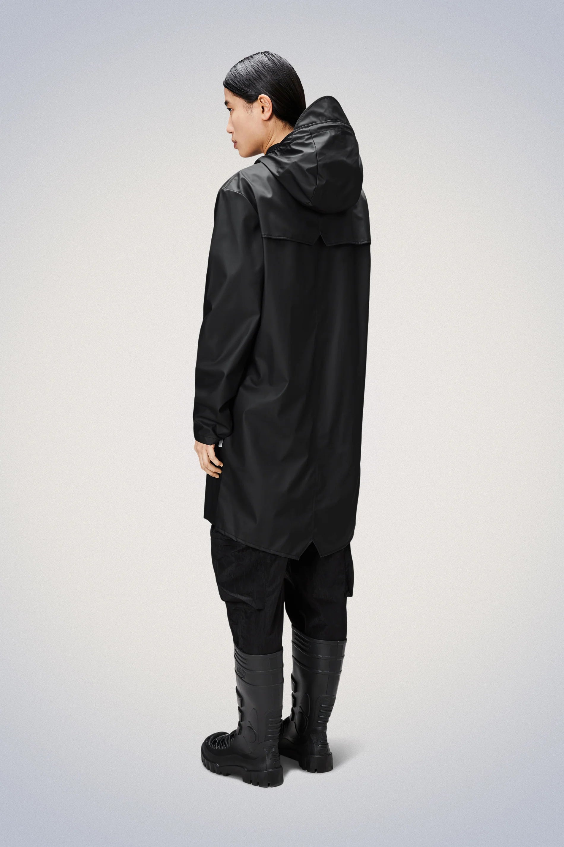 Rains - Long Jacket - Black