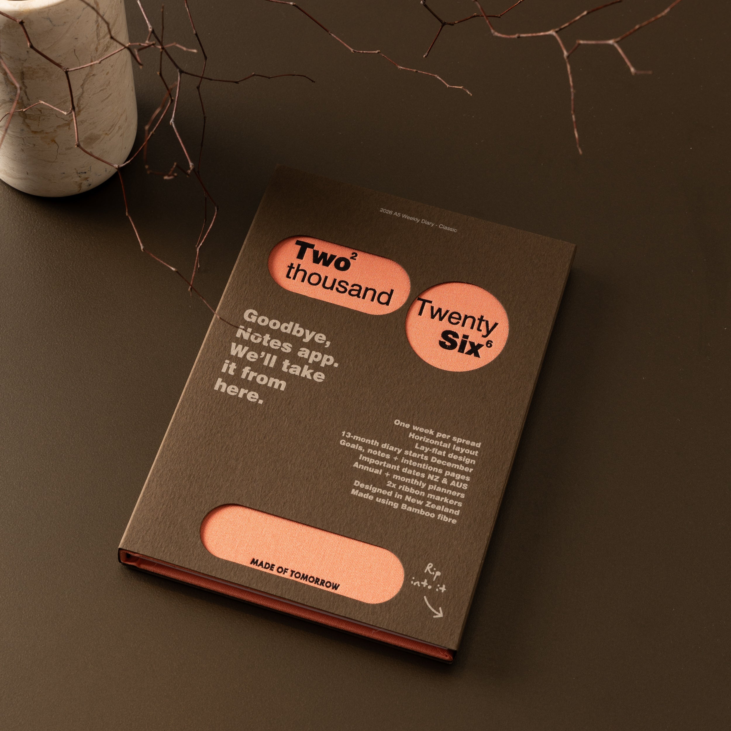 Made of Tomorrow - 2026 A5 Weekly Diary - Classic - Sorbet