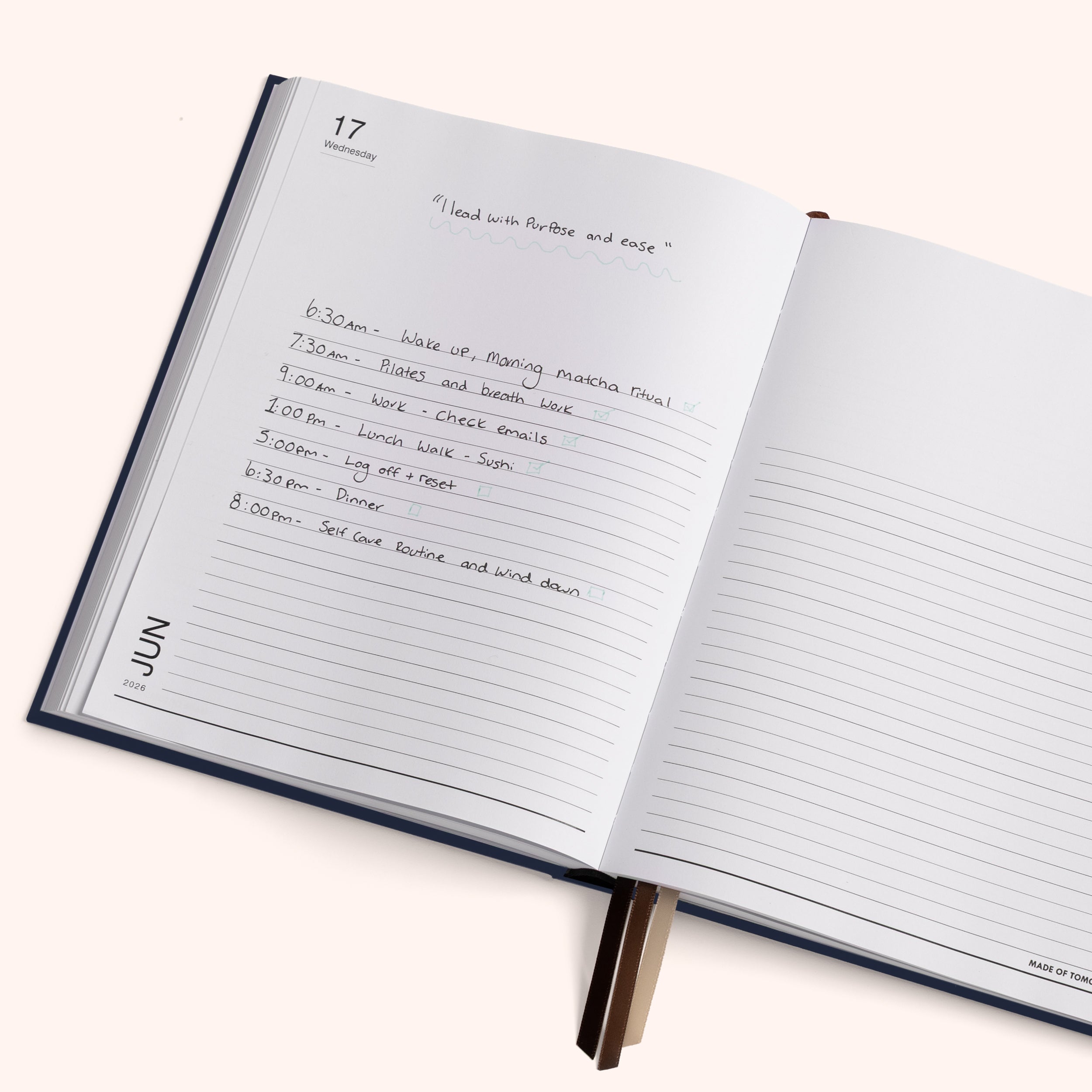 Made of Tomorrow - 2026 Grand Daily Diary - Classic - Blueberry