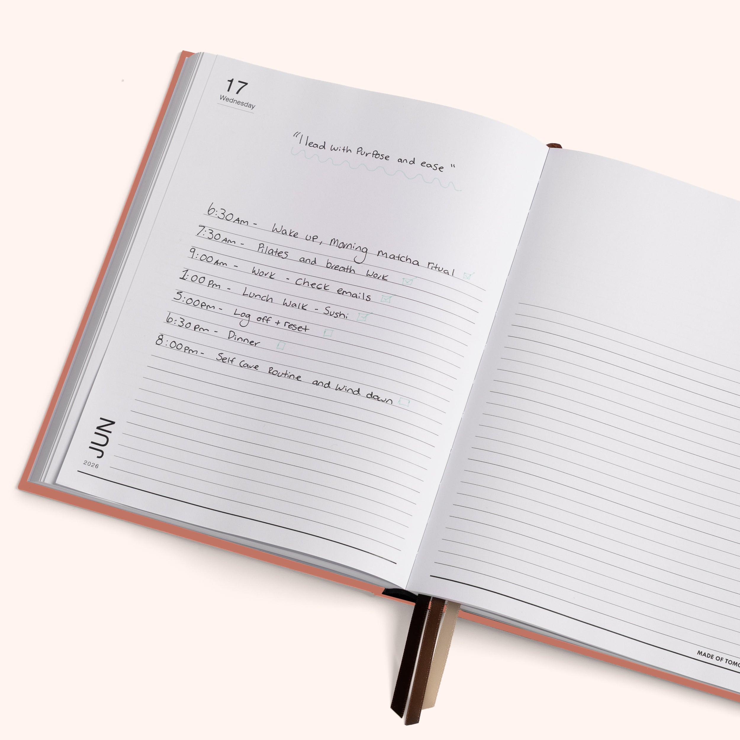 Made of Tomorrow - 2026 Grand Daily Diary - Classic - Sorbet