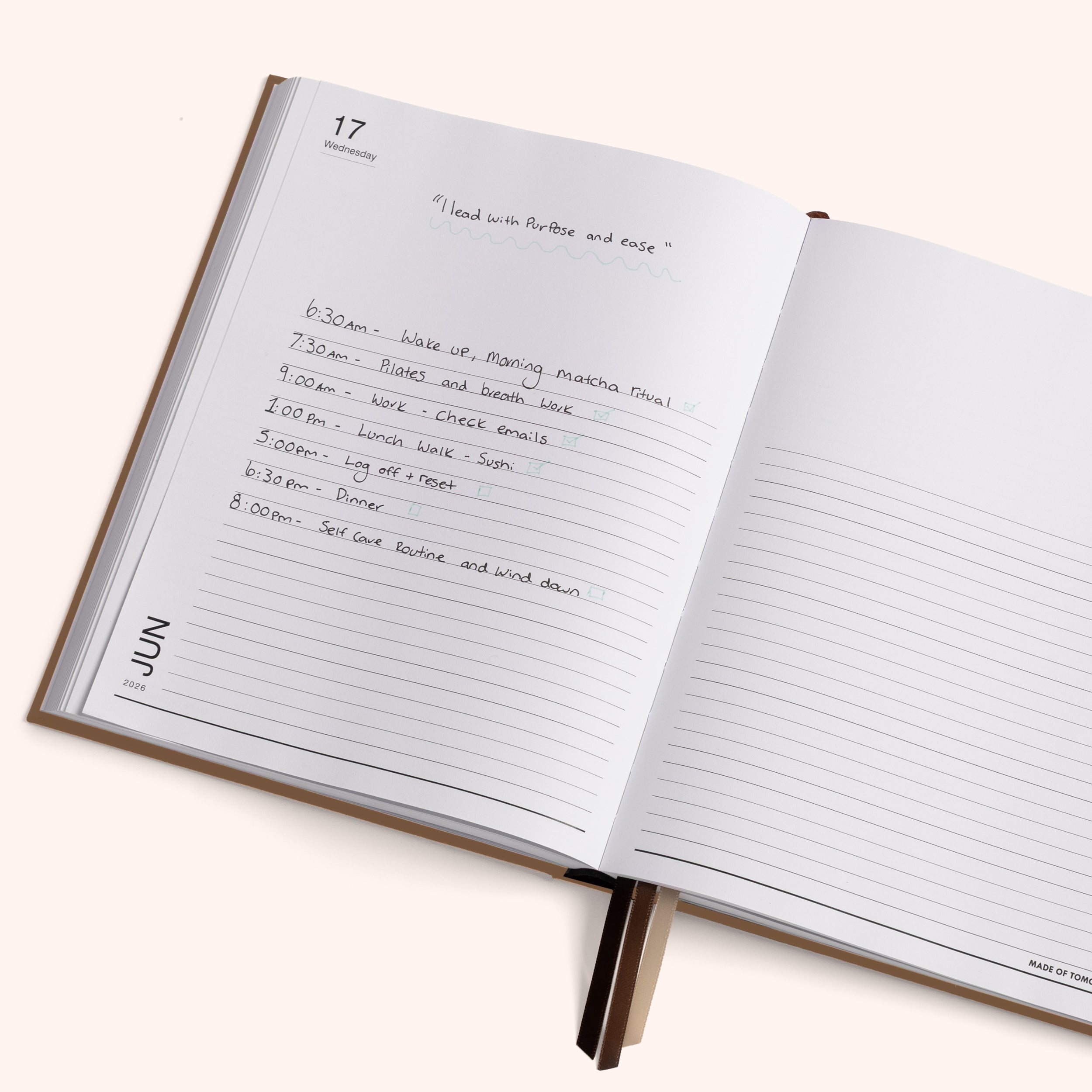 Made of Tomorrow - 2026 Grand Daily Diary - Classic - Toffee