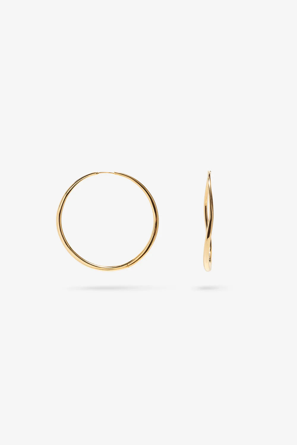 Nina Gordon - Momento Large Hoops - Gold