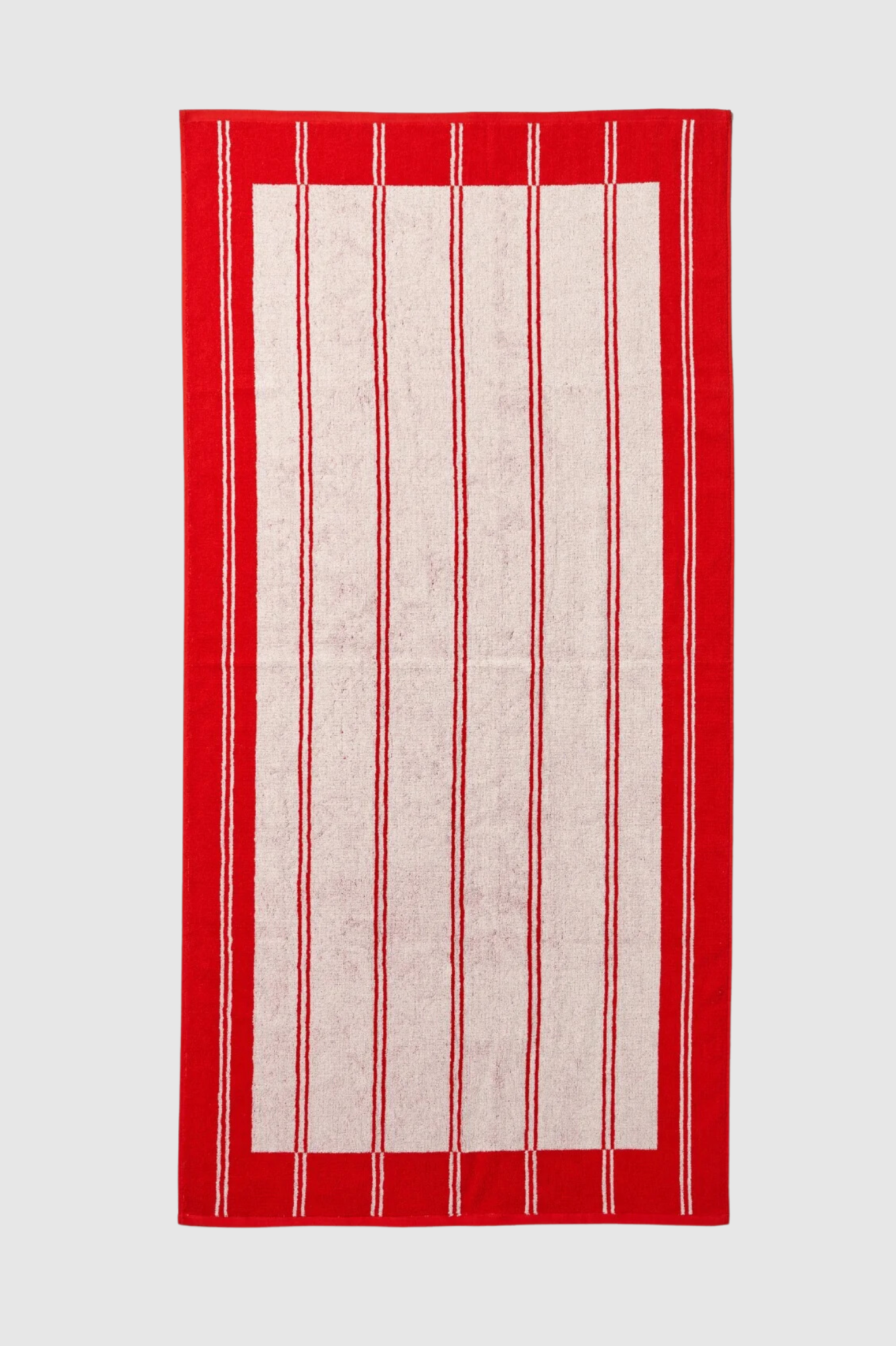 Napoleon Goods - Twin Stripe Towel - Cherry Red