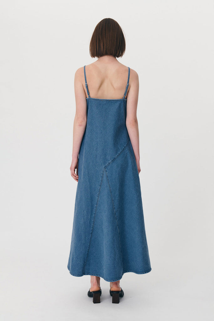 ROWIE - Nially Organic Maxi Dress - Classic Denim