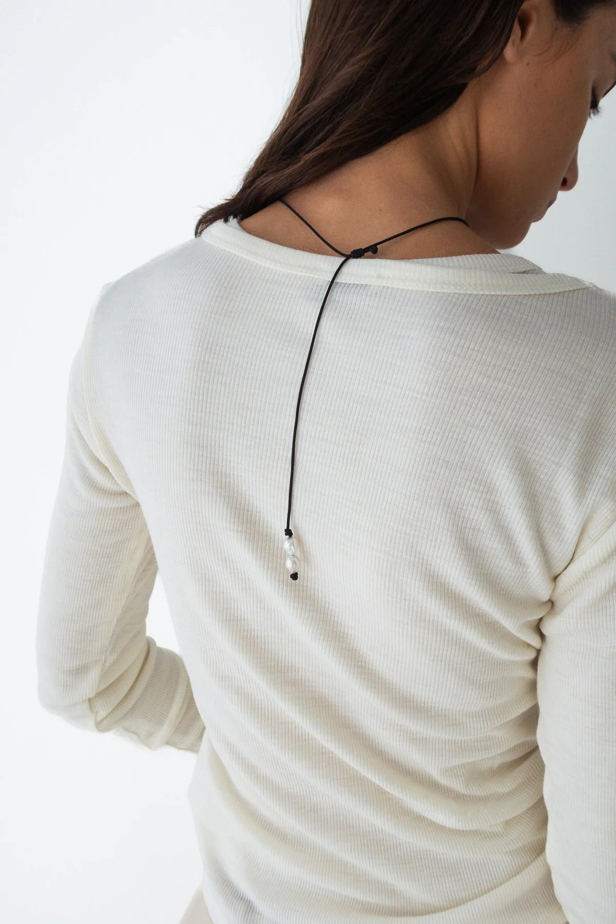 Nina Gordon - Baroque Pearl Cord Necklace