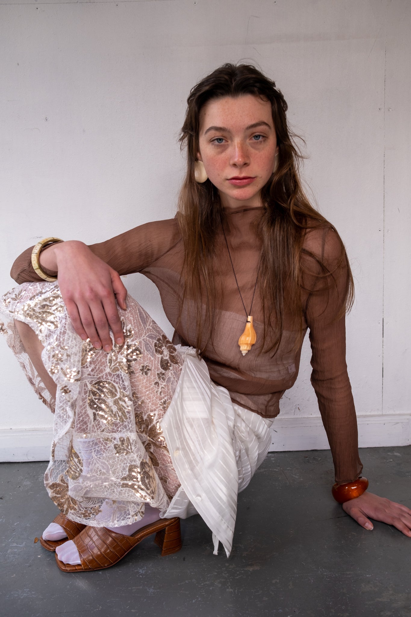 Oosterom X Found - Petra Skirt - Champagne Bloom