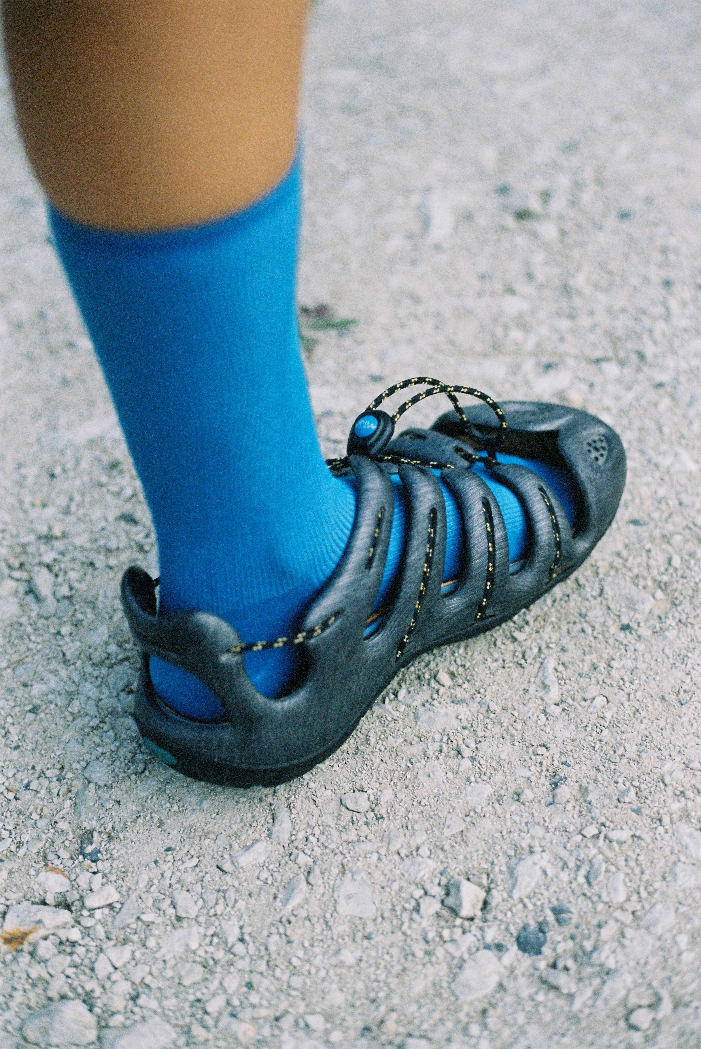 Common Garden - Fine Ribbed Cotton Socks - Classic Blue