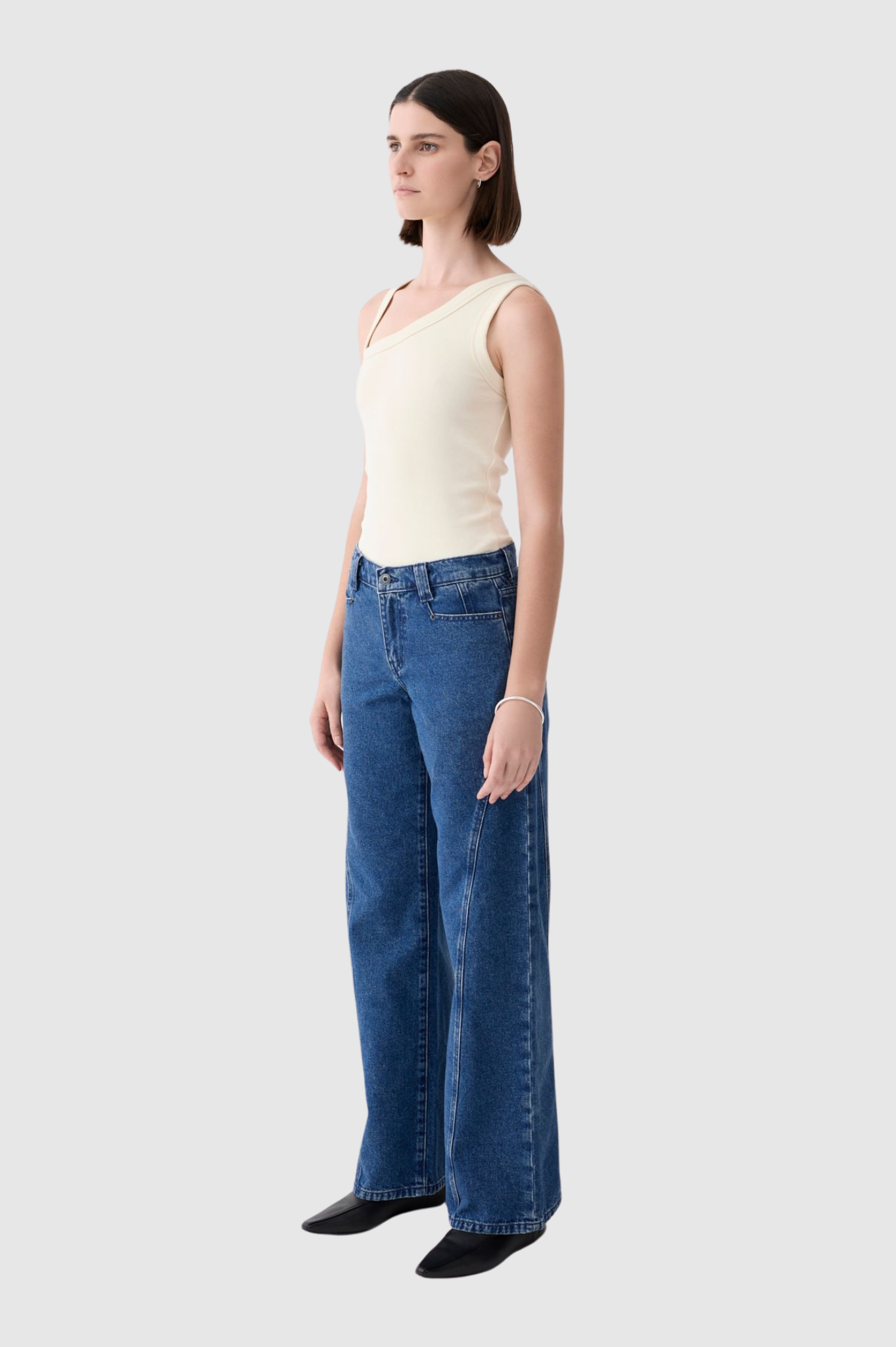 Outland Denim - Giselle Mid Wide Jean - Dusk