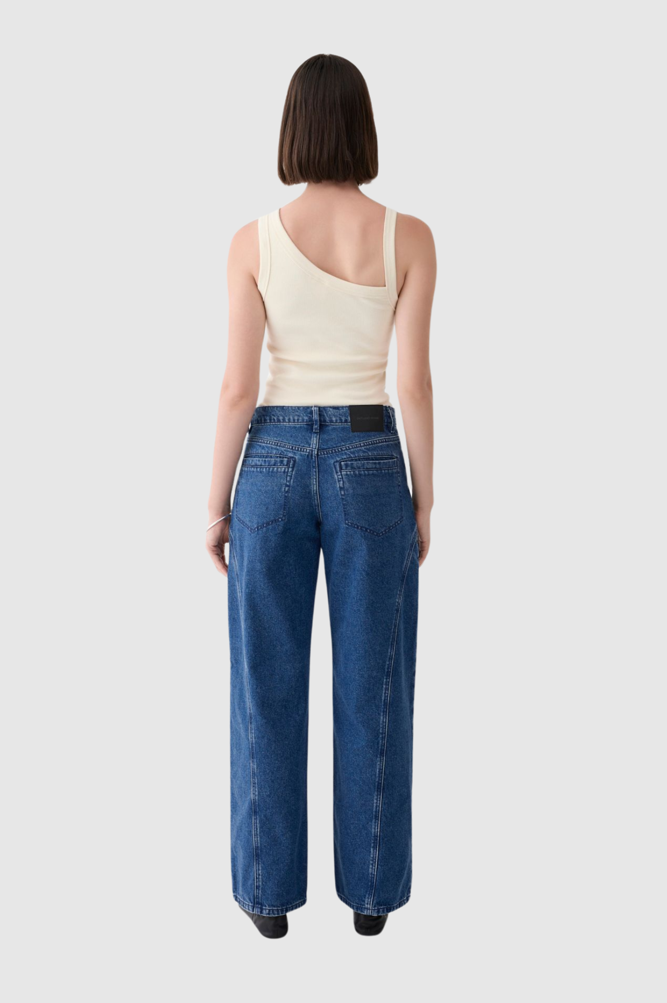 Outland Denim - Giselle Mid Wide Jean - Dusk