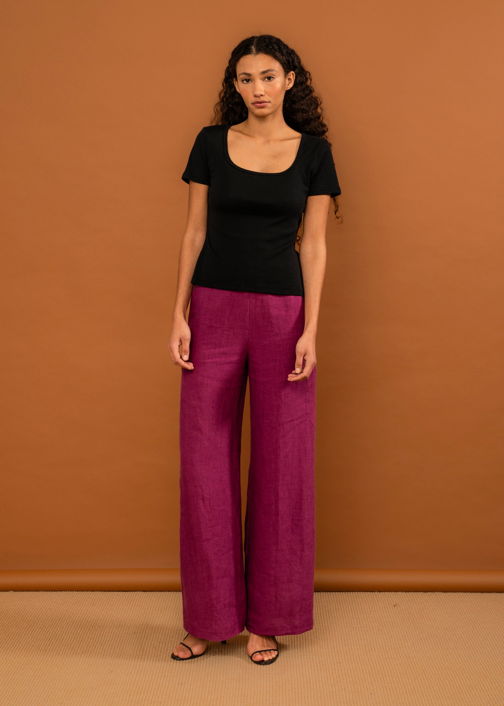 Penny Sage - Holiday Trouser - Magenta