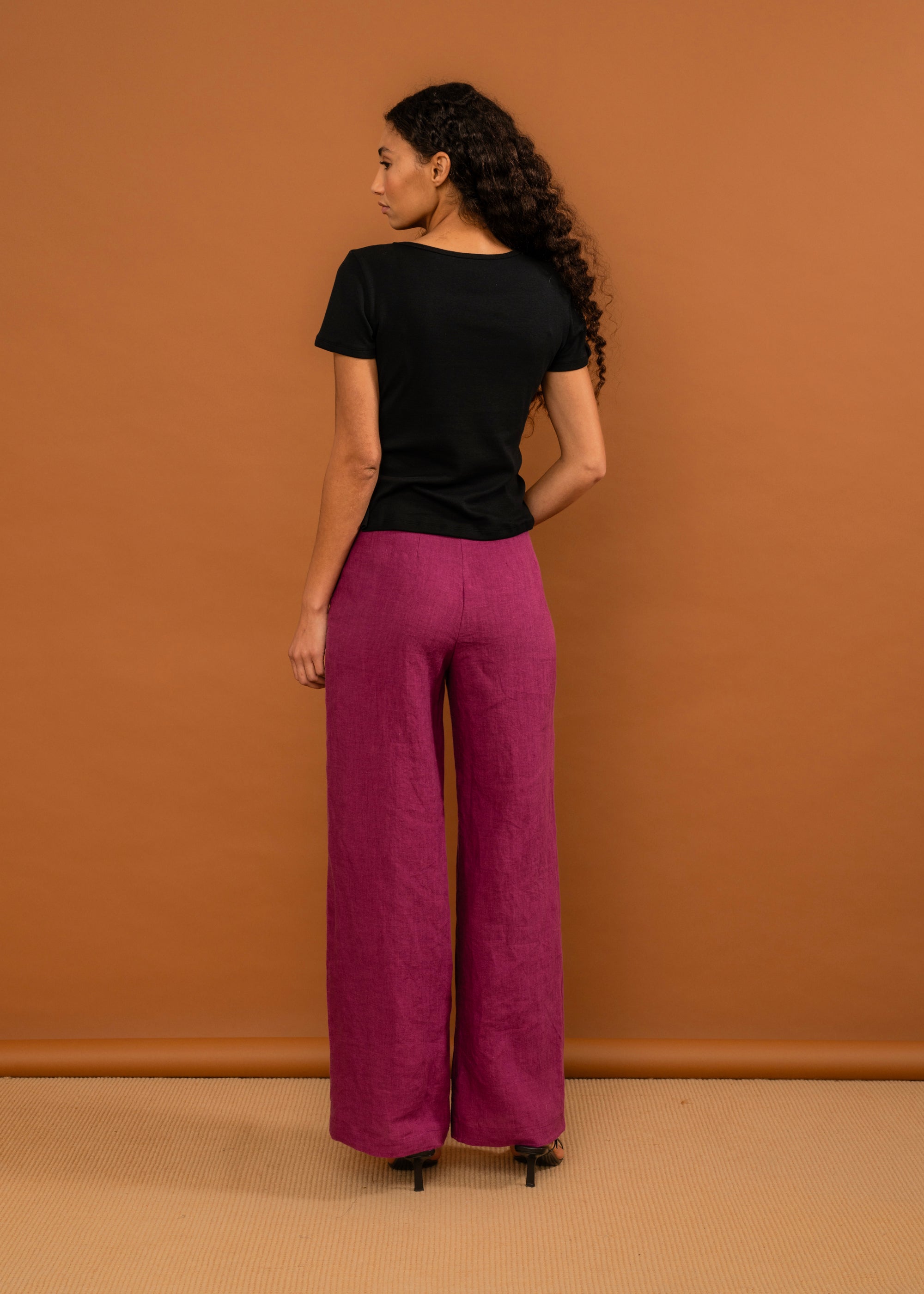 Penny Sage - Holiday Trouser - Magenta