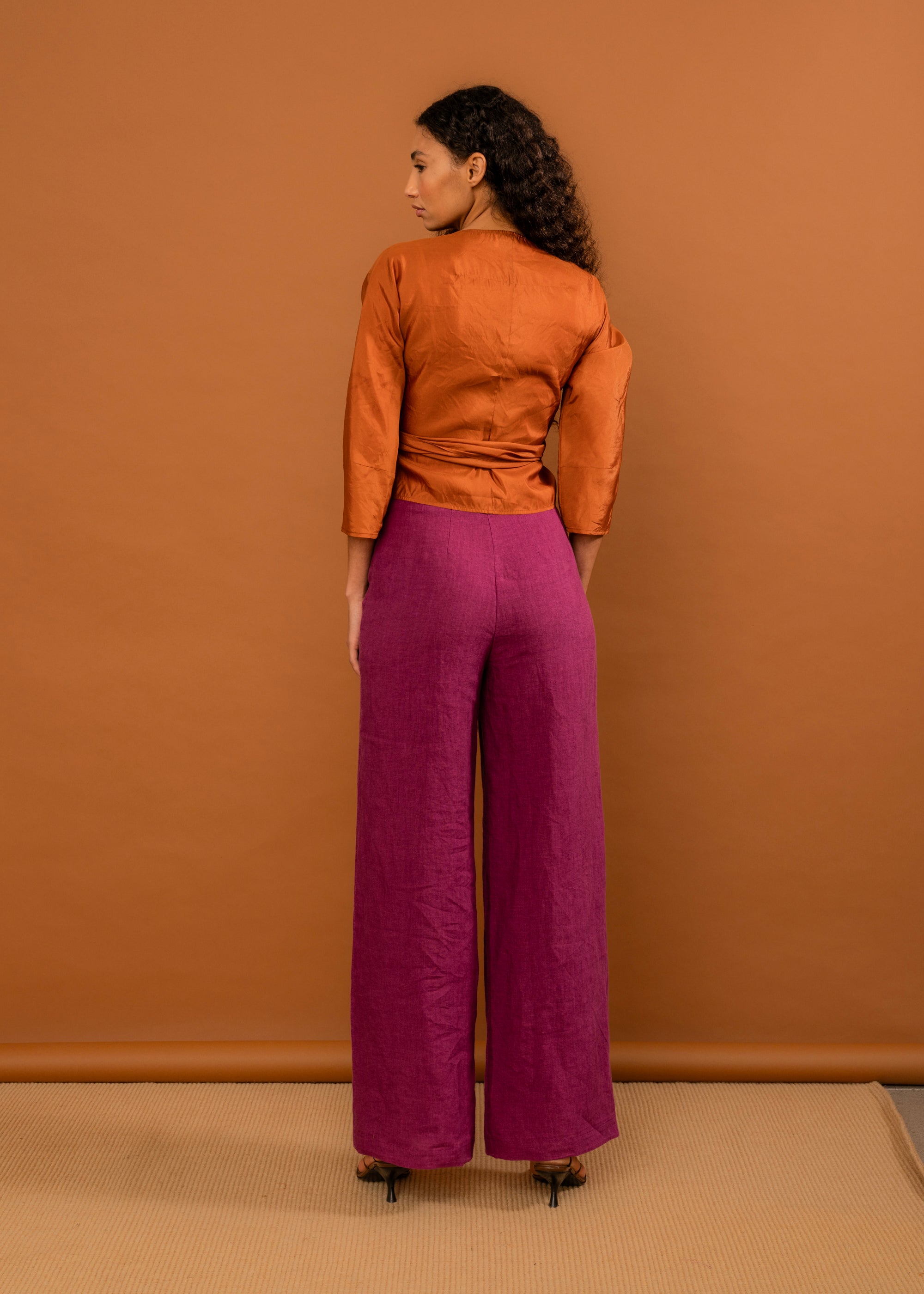 Penny Sage - Holiday Trouser - Magenta