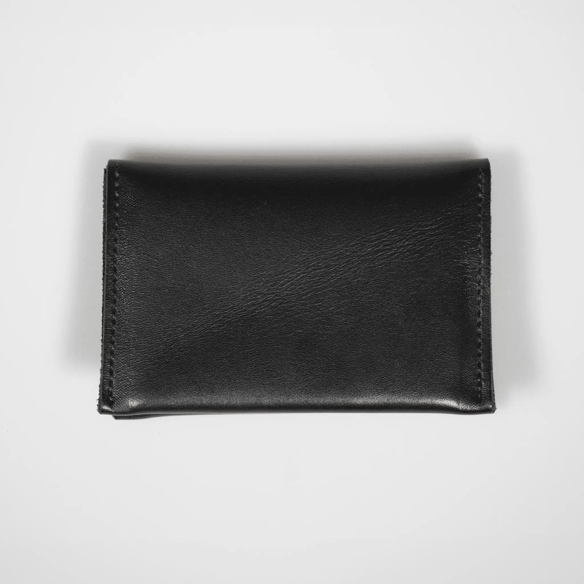 Parisian Crafted - Leather Folded Card Wallet - Black