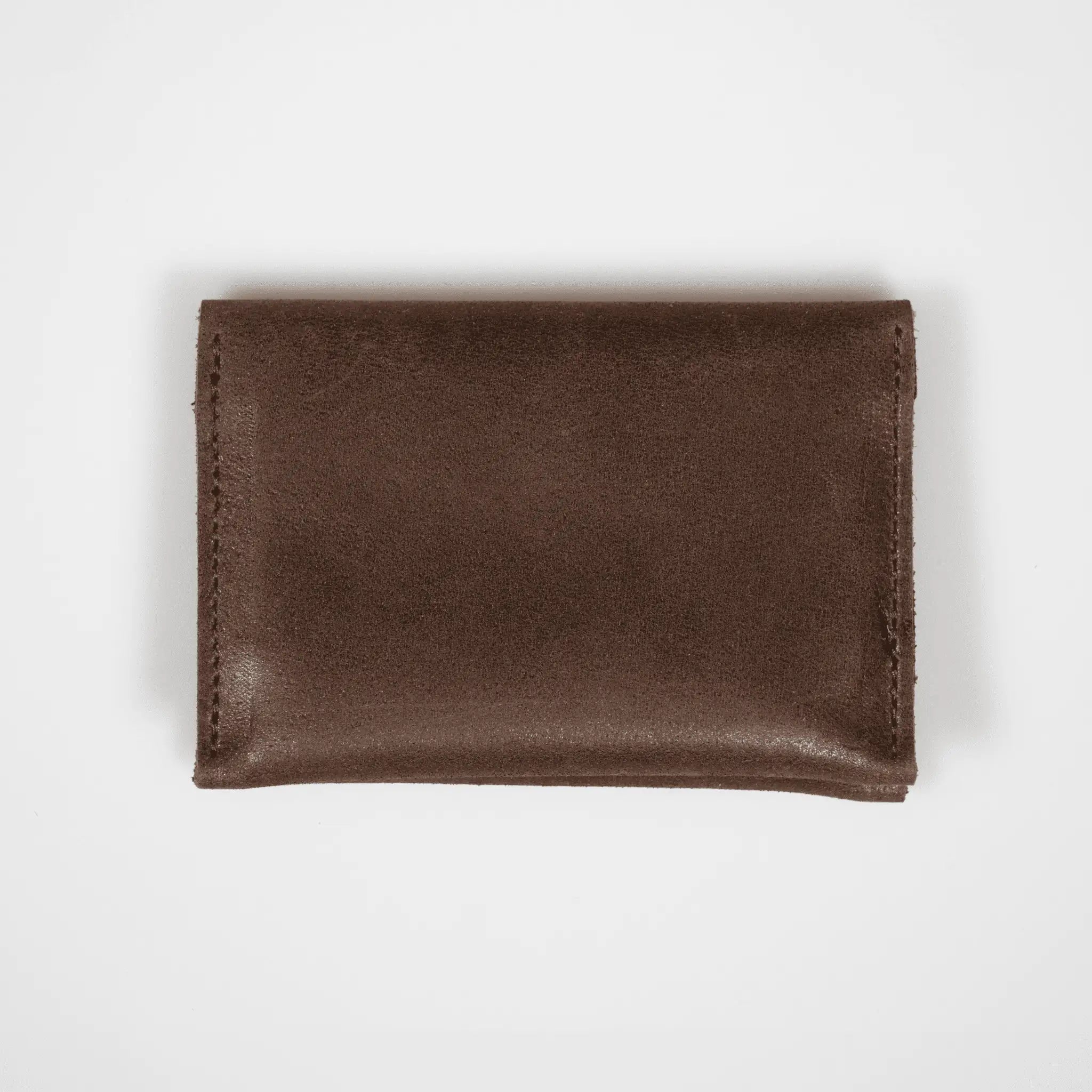 Parisian Crafted - Leather Folded Card Wallet - Brown
