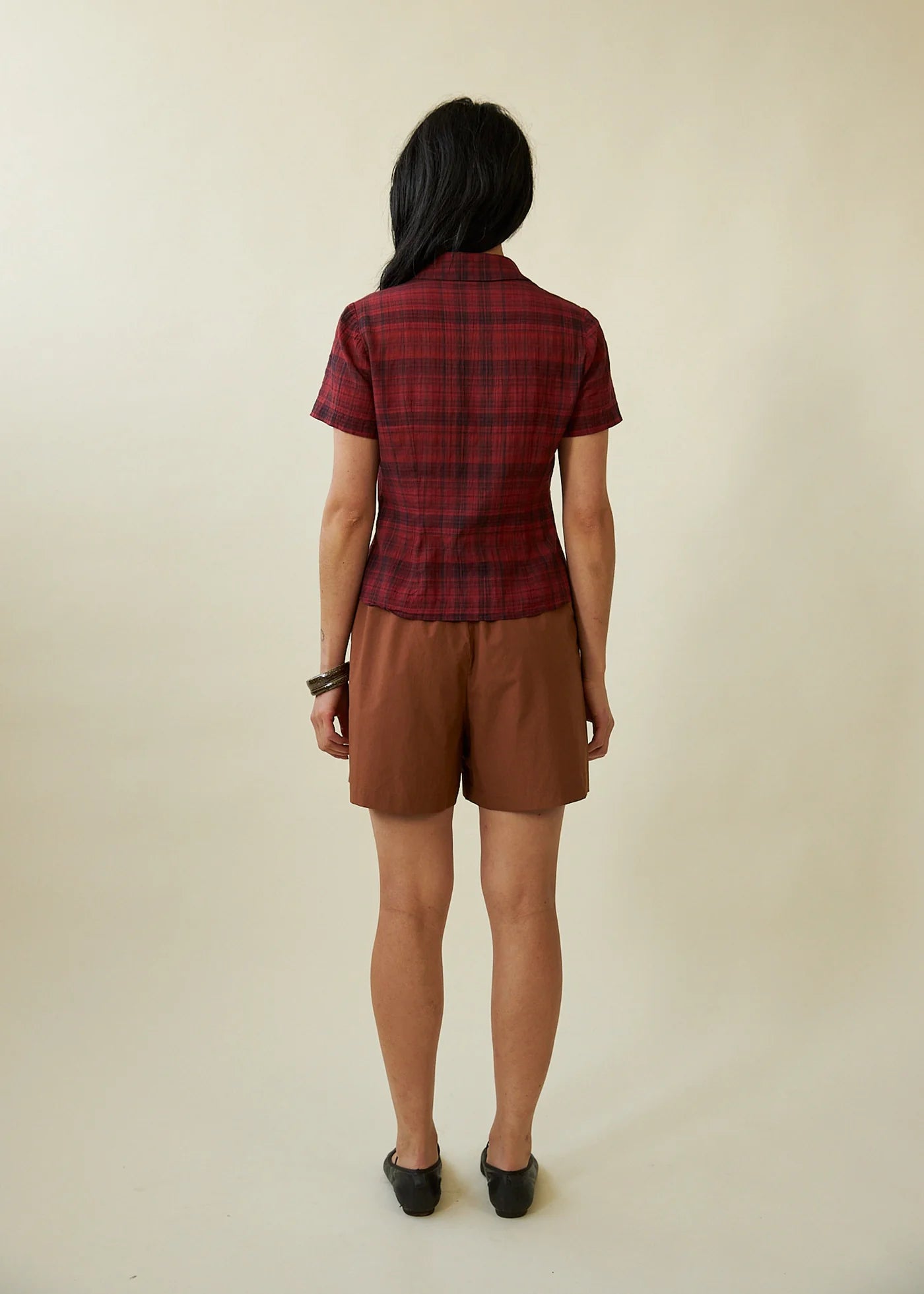 Penny Sage - Evie Shirt - Dahlia Tartan