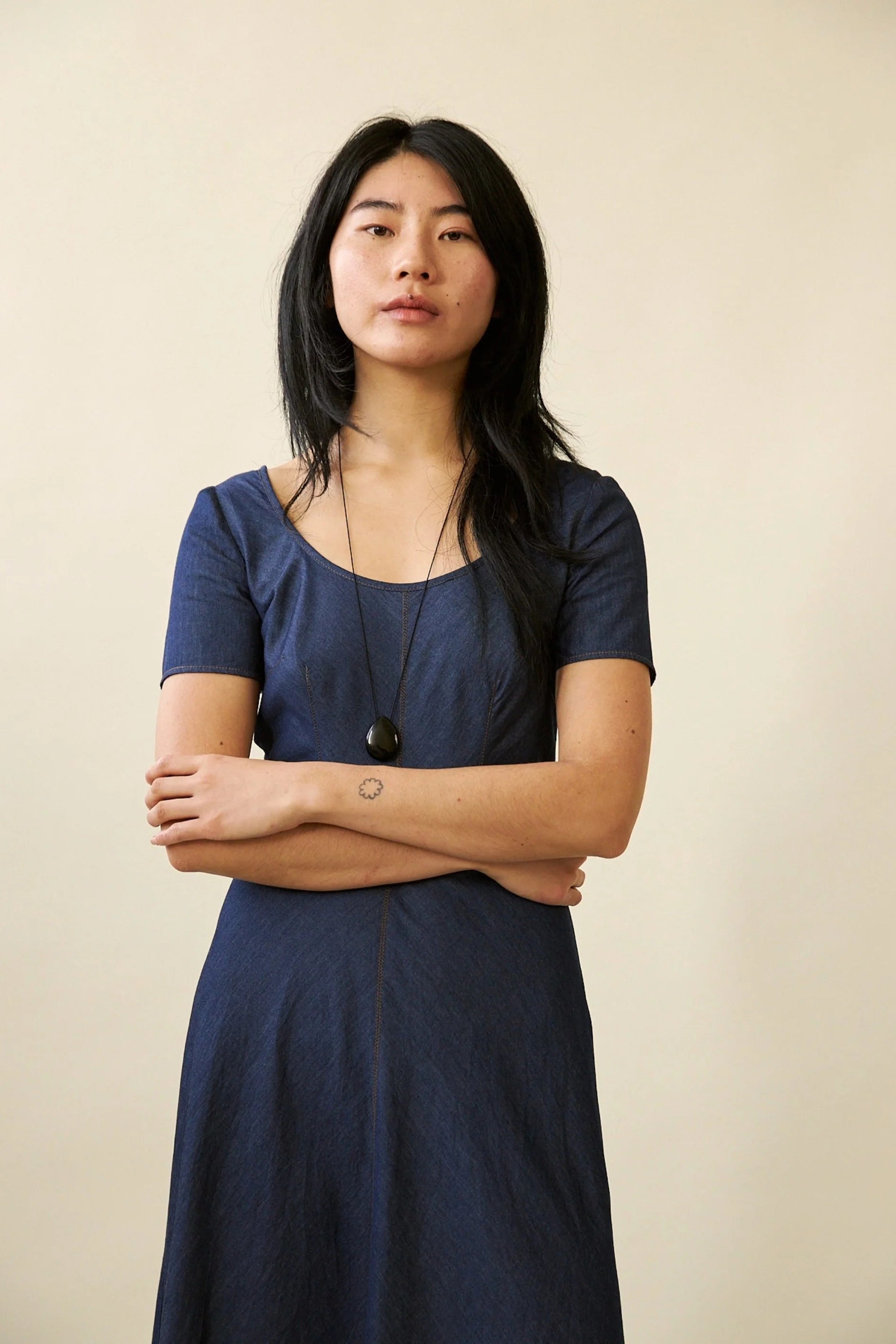 Penny Sage - Margot Dress - Chambray