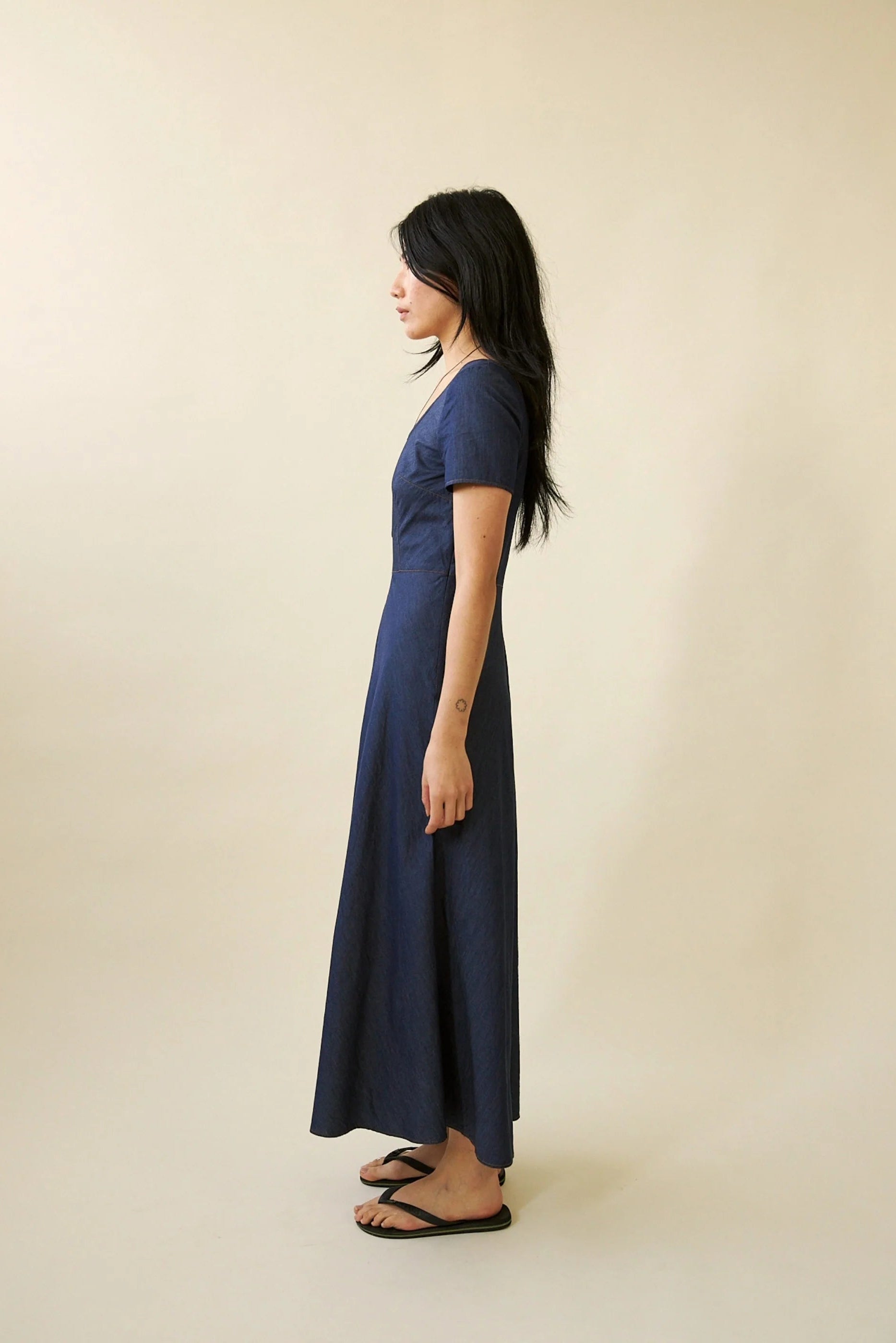 Penny Sage - Margot Dress - Chambray