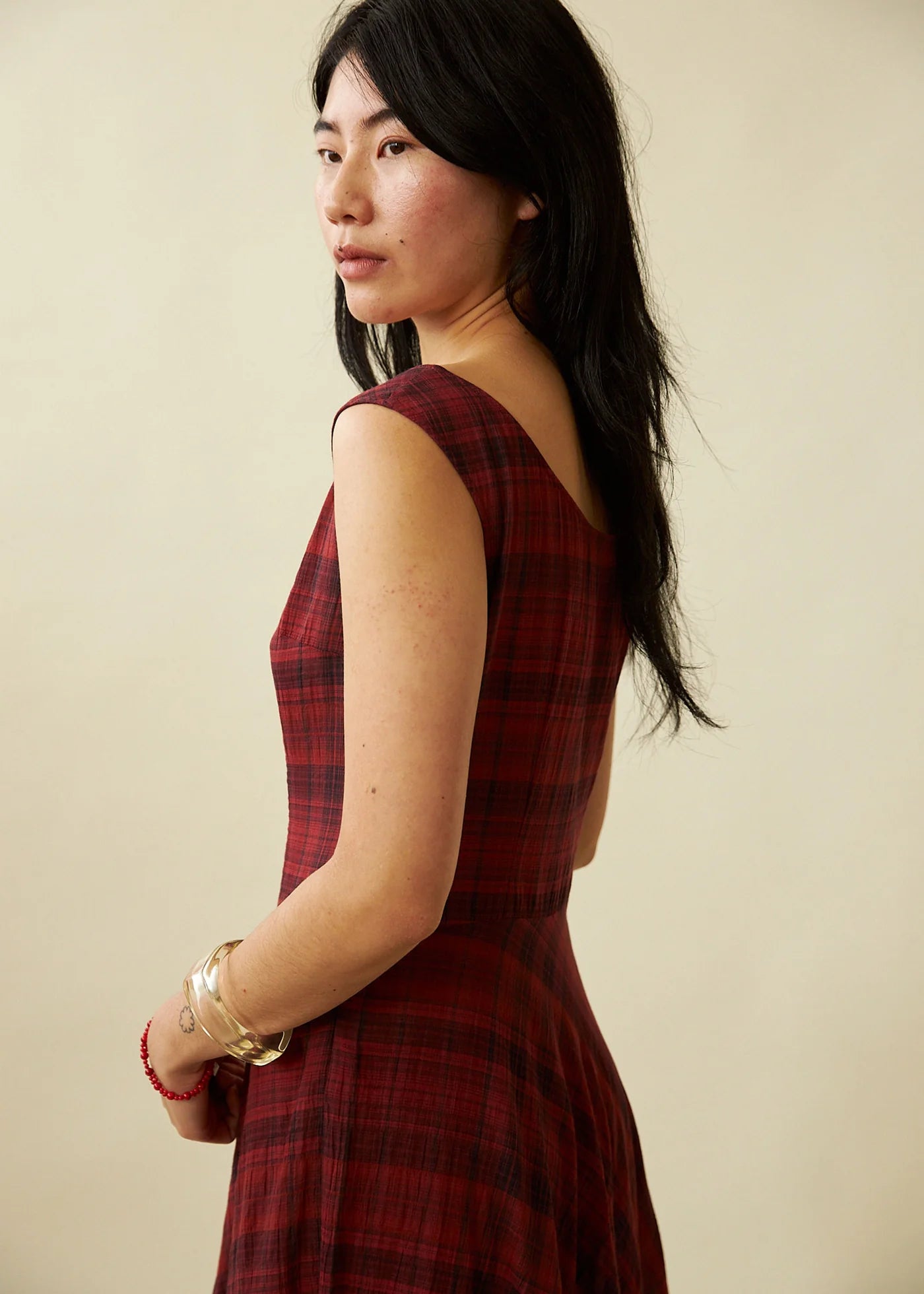 Penny Sage - Cleo Dress - Dahlia Tartan