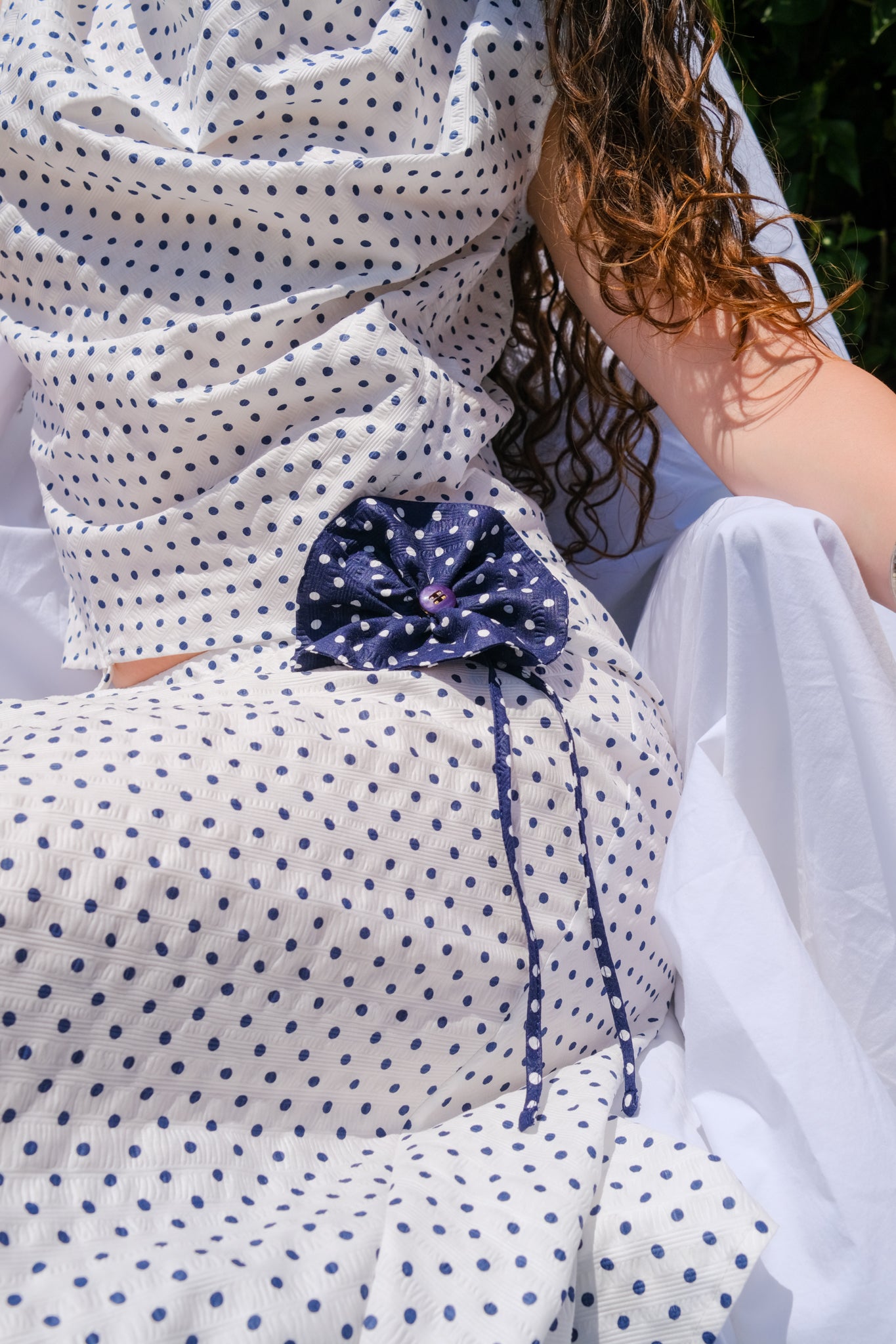 Oosterom - Petra Top - White Polka Dot