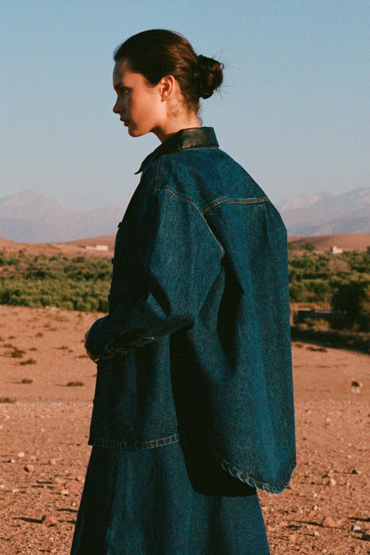 ROWIE - Clancy Oversized Jacket - Classic Indigo