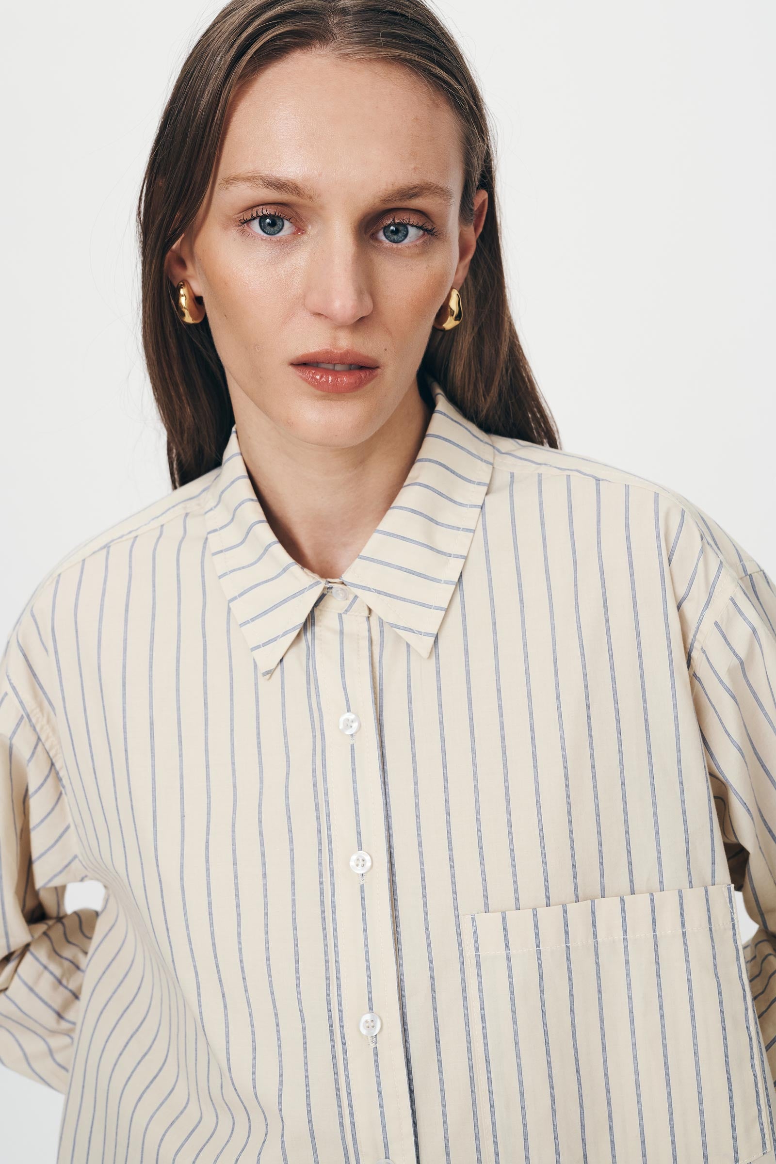 ROWIE - Ramona Stripe Long Sleeve Shirt - Heritage