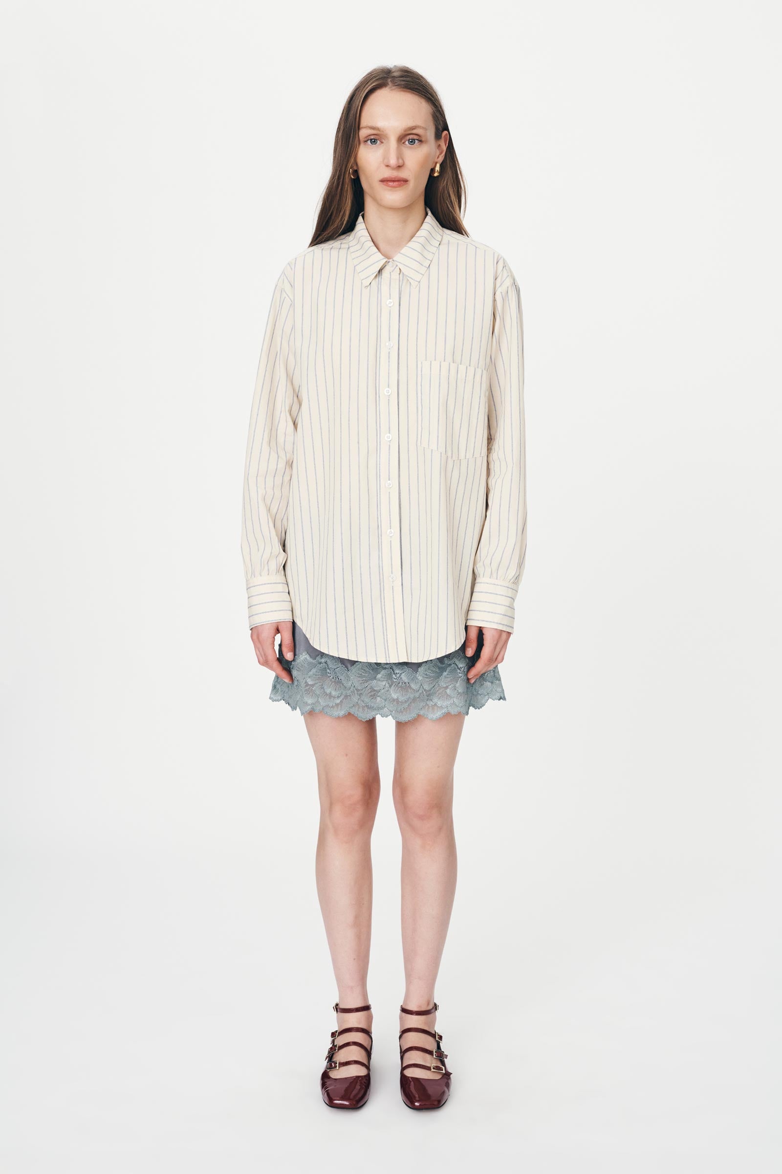 ROWIE - Ramona Stripe Long Sleeve Shirt - Heritage