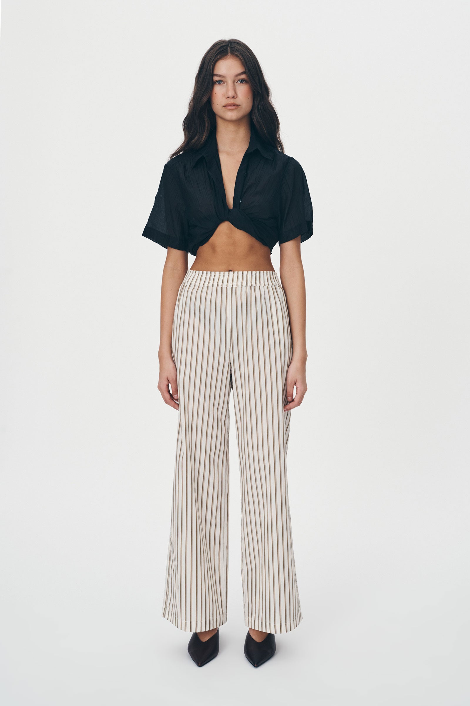 ROWIE - Rocco Stripe Pants - Sienna