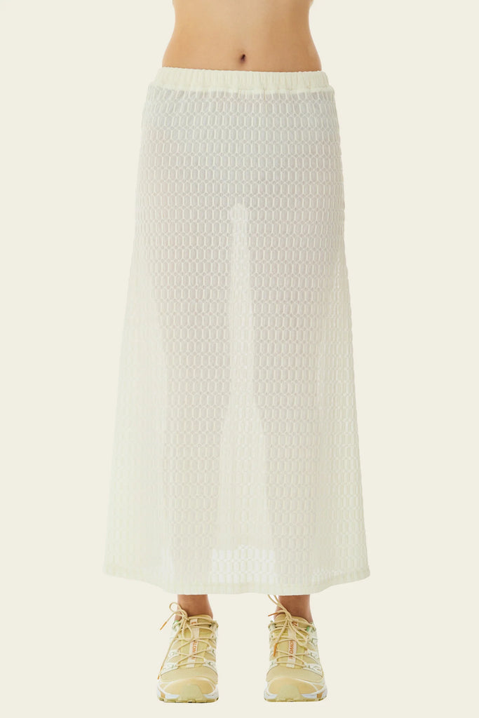 Find Me Now - Roman Mesh Skirt - Antique White