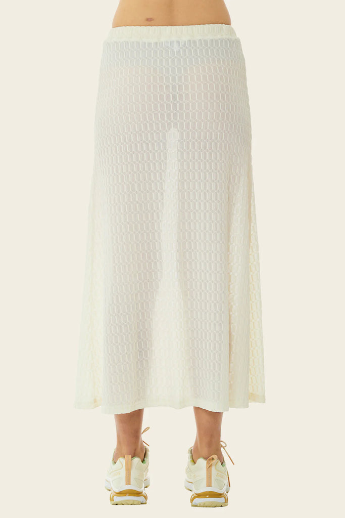 Find Me Now - Roman Mesh Skirt - Antique White