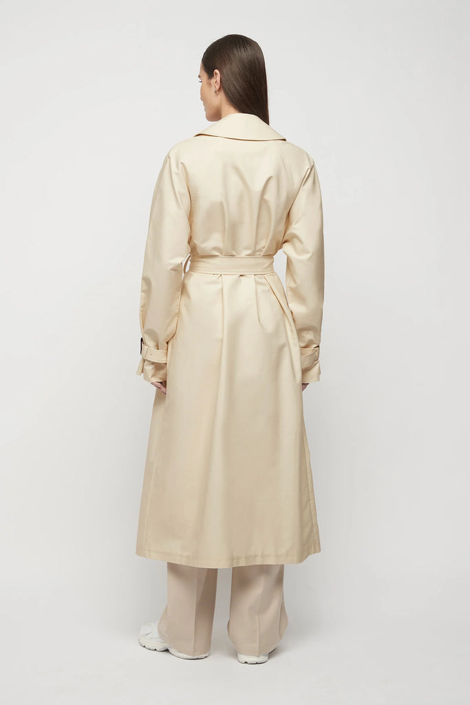 Friend Of Audrey - Browne Oversized Trench Coat - Bone