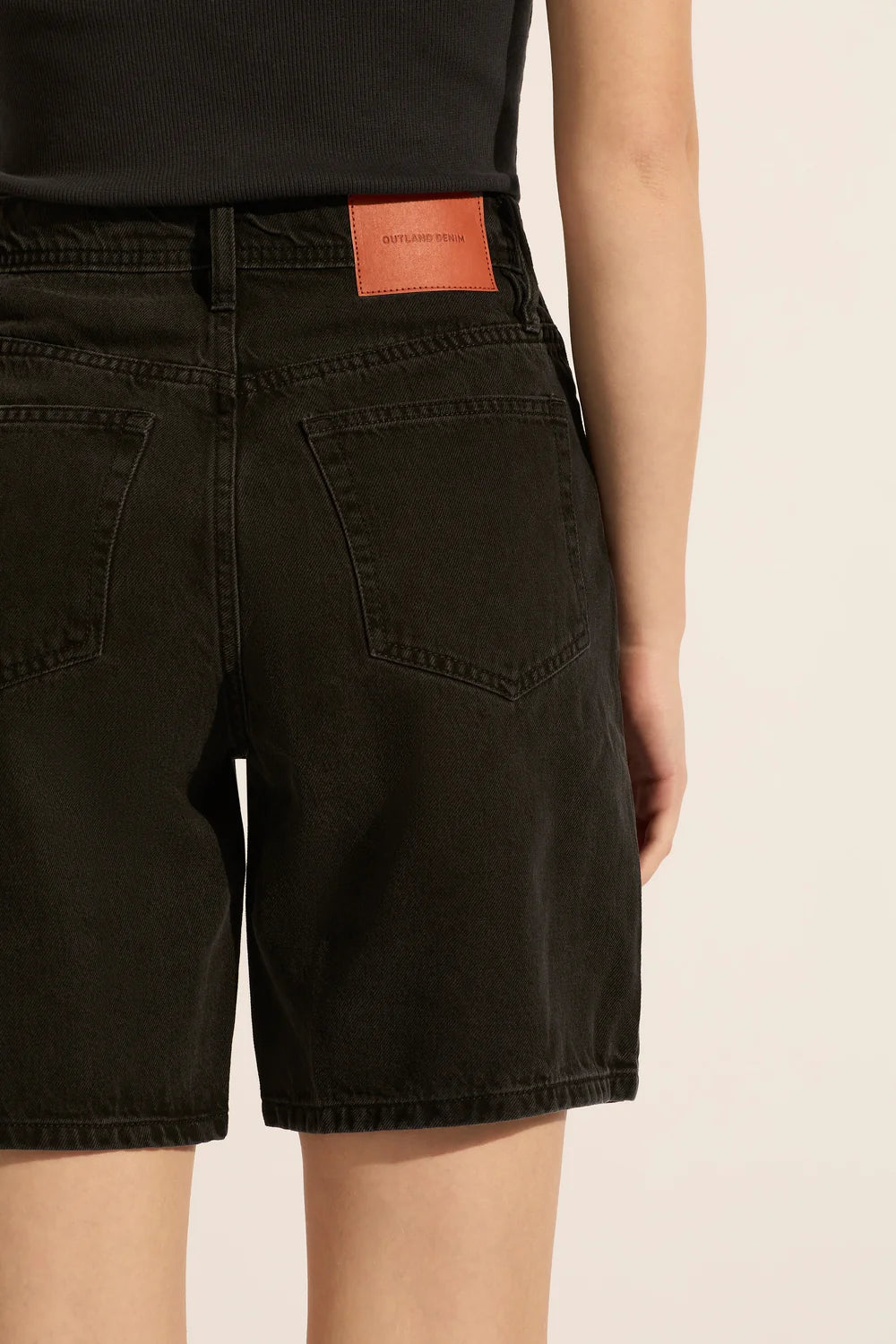 Outland Denim - Harry High Relaxed Short - Aged Black