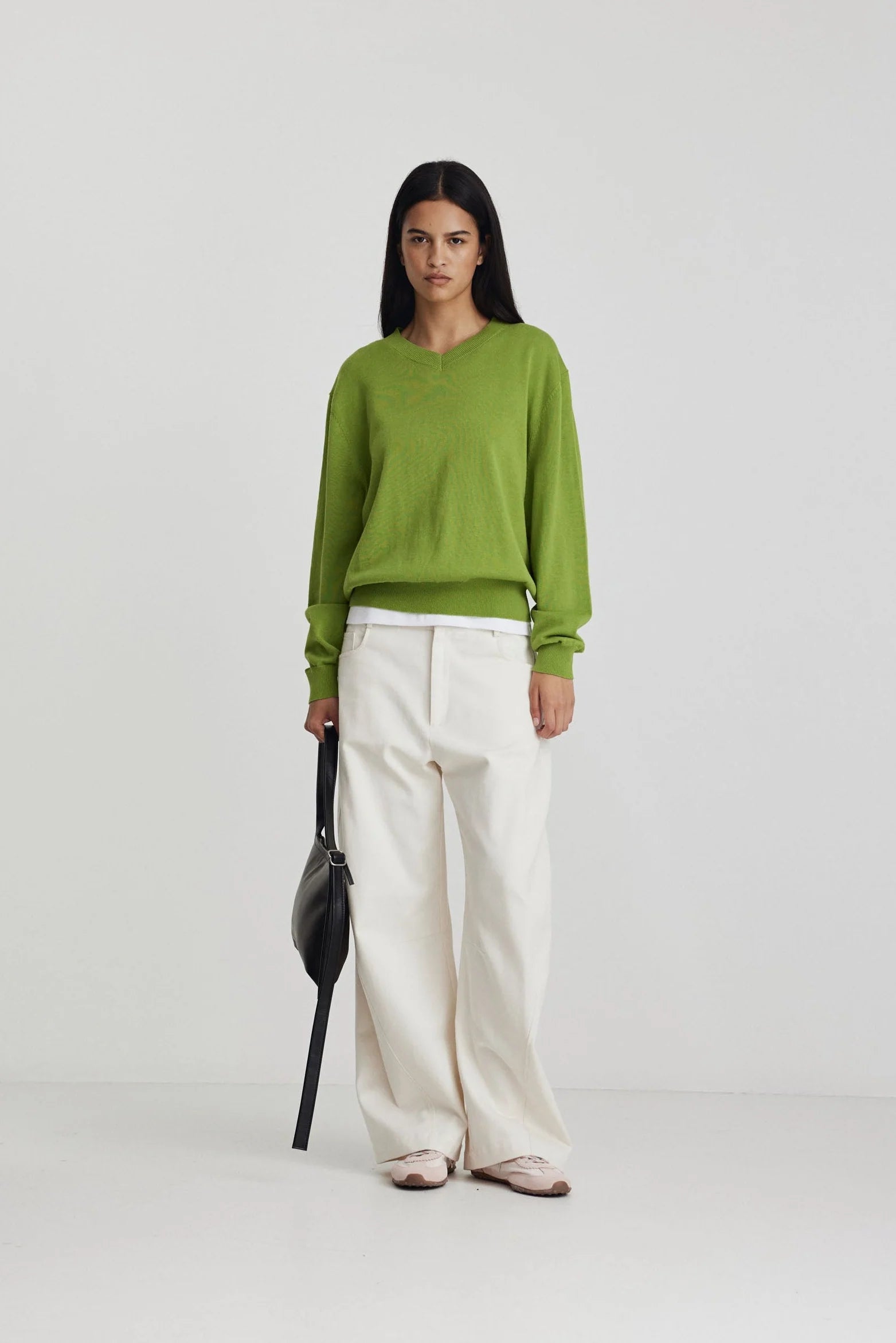Ricochet - Amina Jumper - Apple Green
