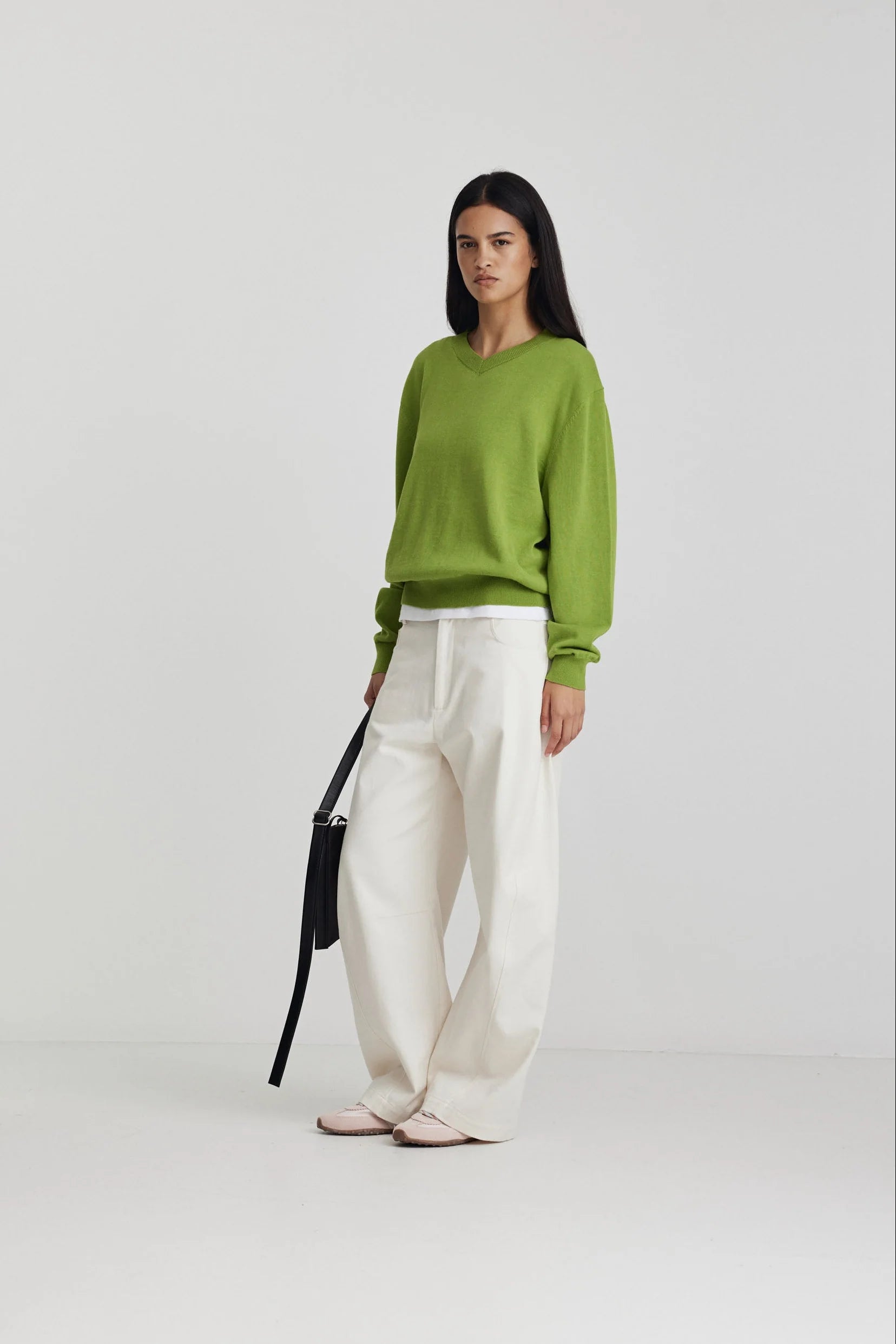 Ricochet - Amina Jumper - Apple Green