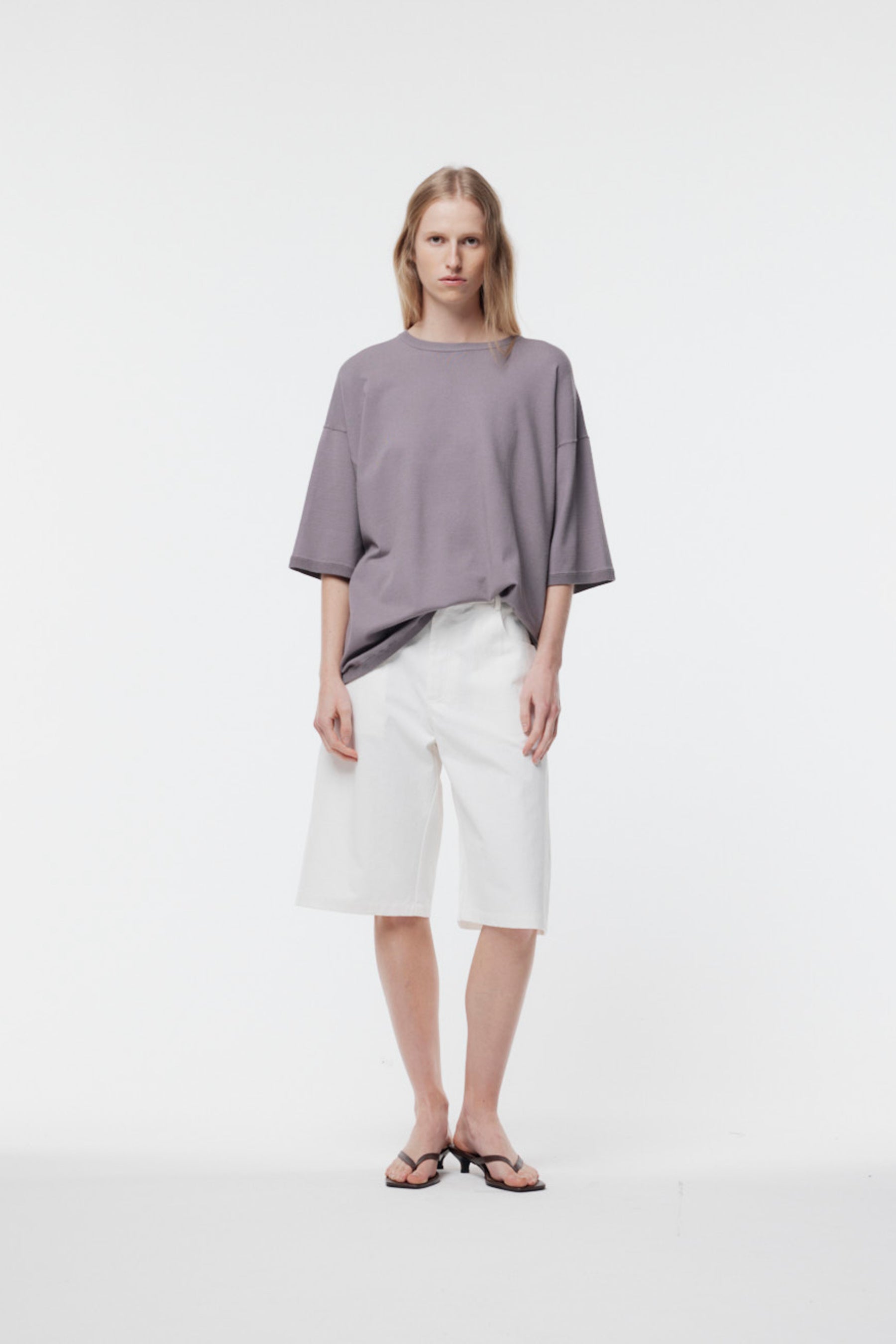 Gregory - Marlon Knit Tee - Ash Lavender