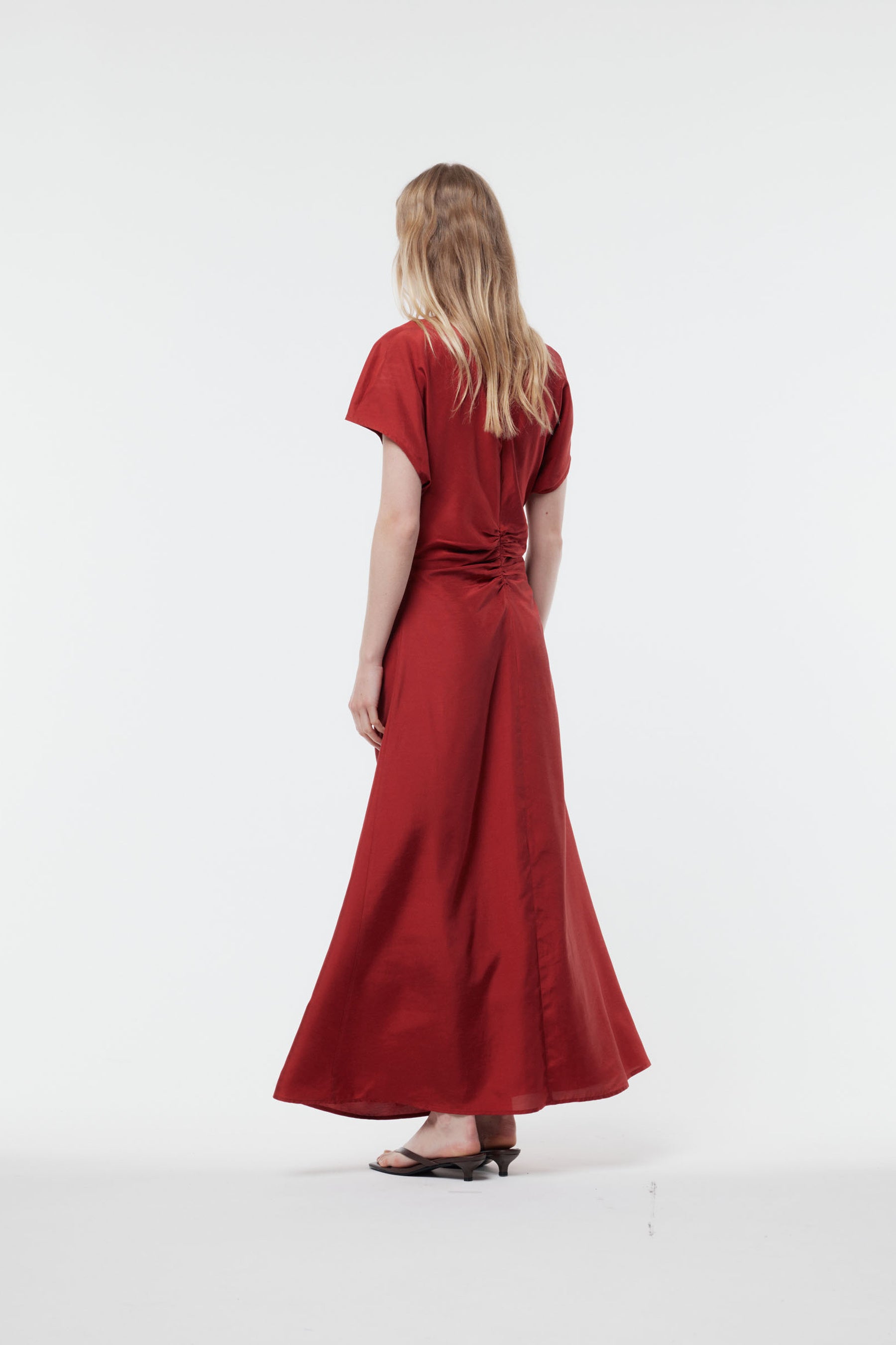 Gregory - Terra Dress Plain - Spring Red