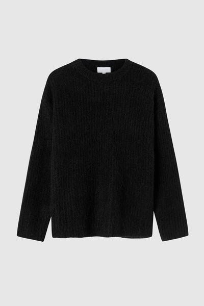 Shop Friend Of Audrey - Smith Alpaca Wool Knit - Black Online | Found ...