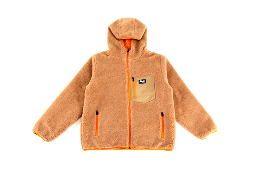 Taikan - Sherpa Jacket - Reversible Puff Jacket - Tan/Orange