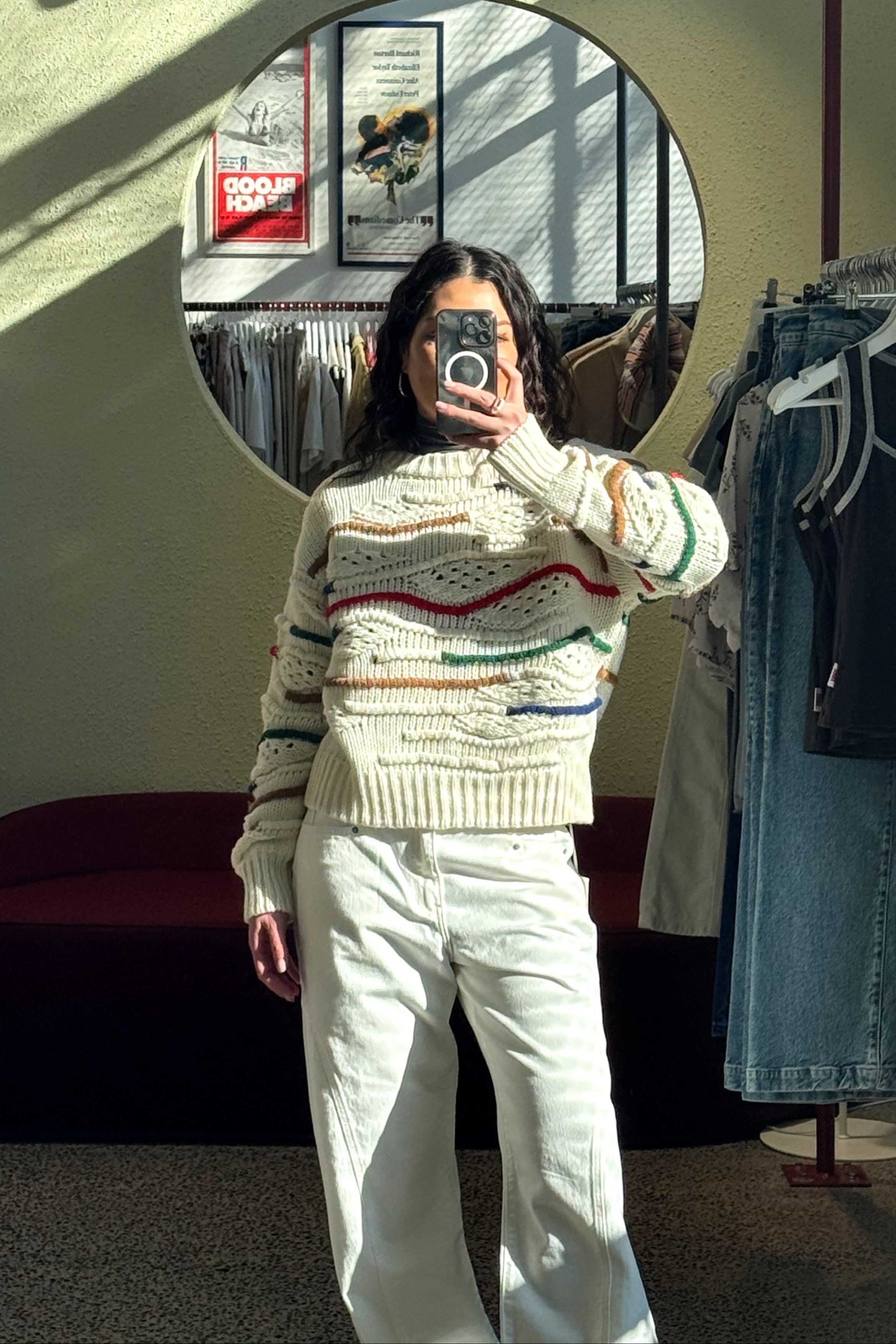 Thinking Mu - Candela Macrame Knitted Sweater - Multicolor