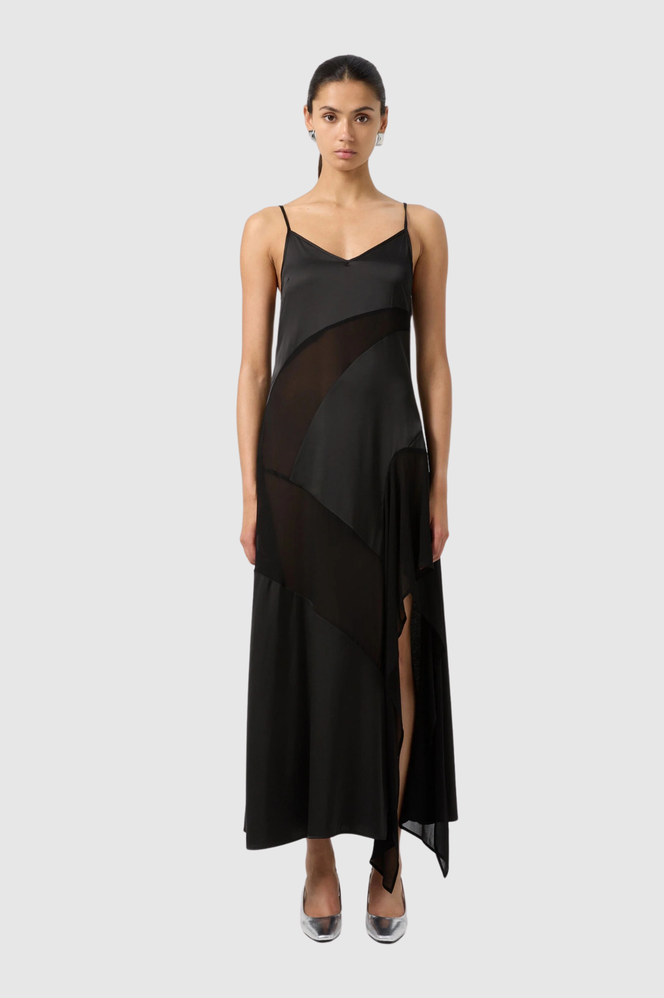 Third Form - Essence Panelled Maxi Dress - Black