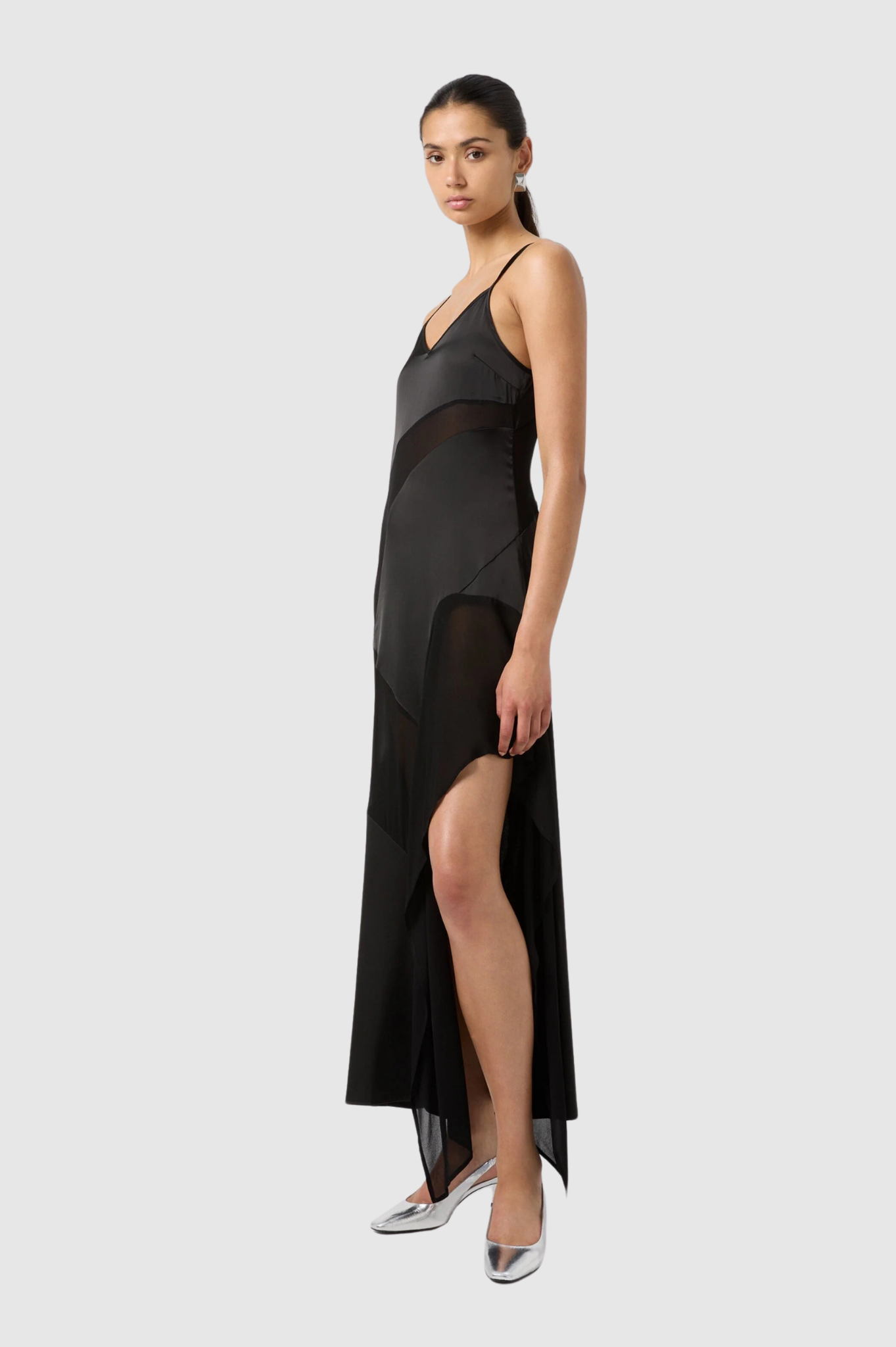 Third Form - Essence Panelled Maxi Dress - Black